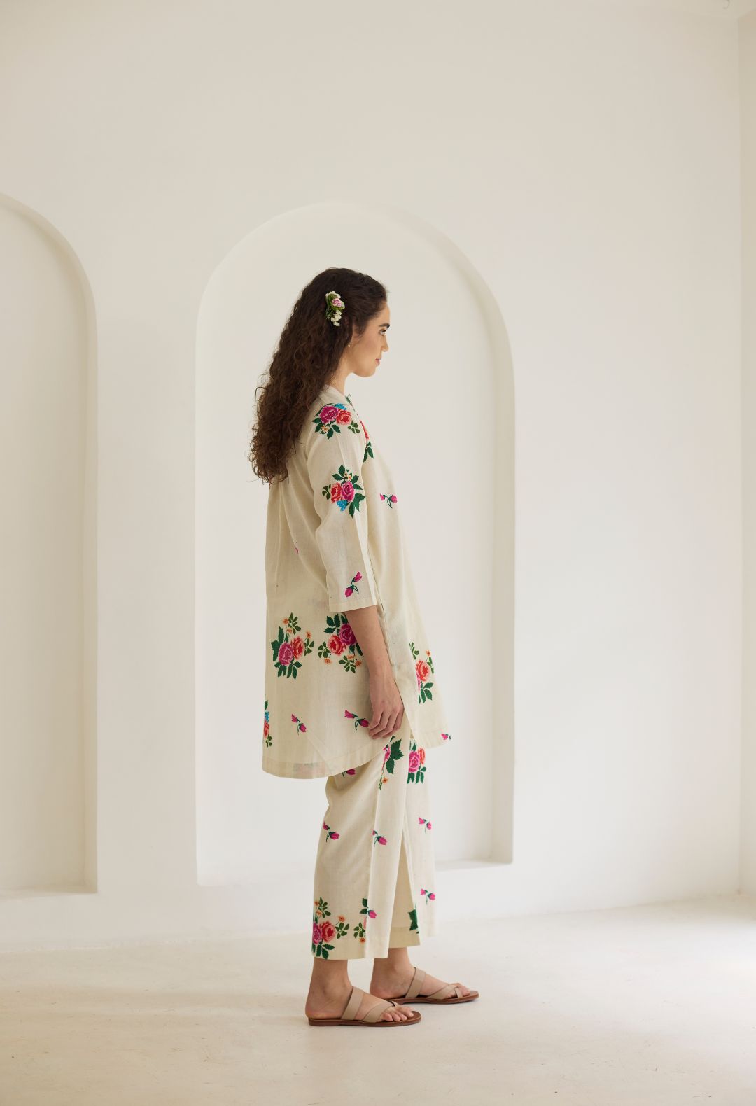 Rose Chintz Short Kurta Set