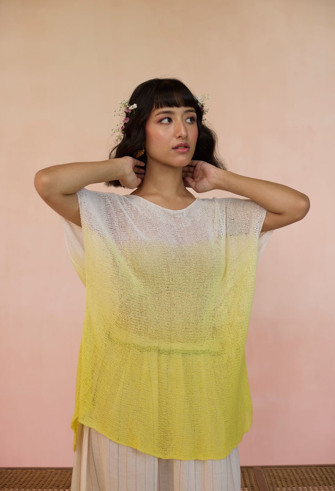 Hand Knit Silk Top