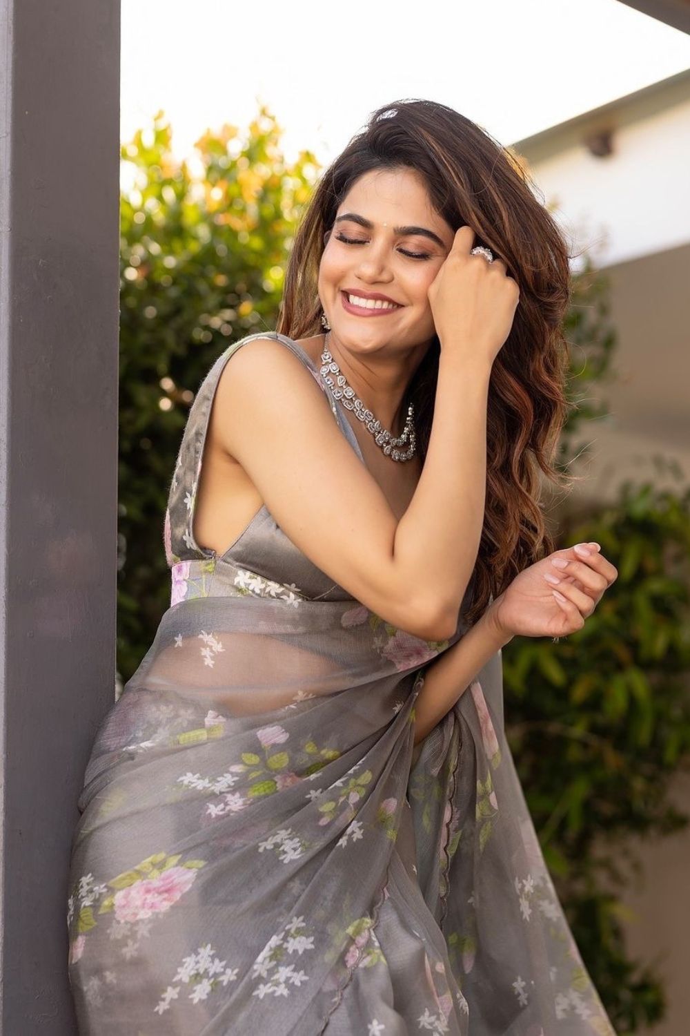 Aditi in Hibiscus Kota Doria Silk Sari