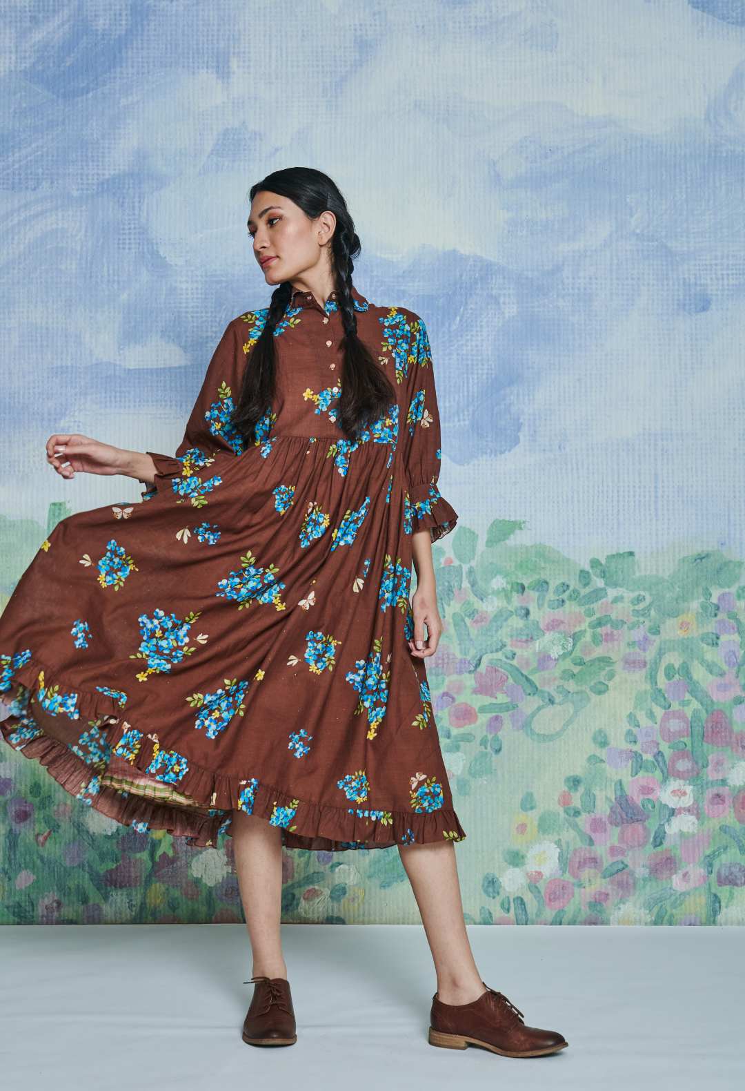 Forest Path Midi Dress
