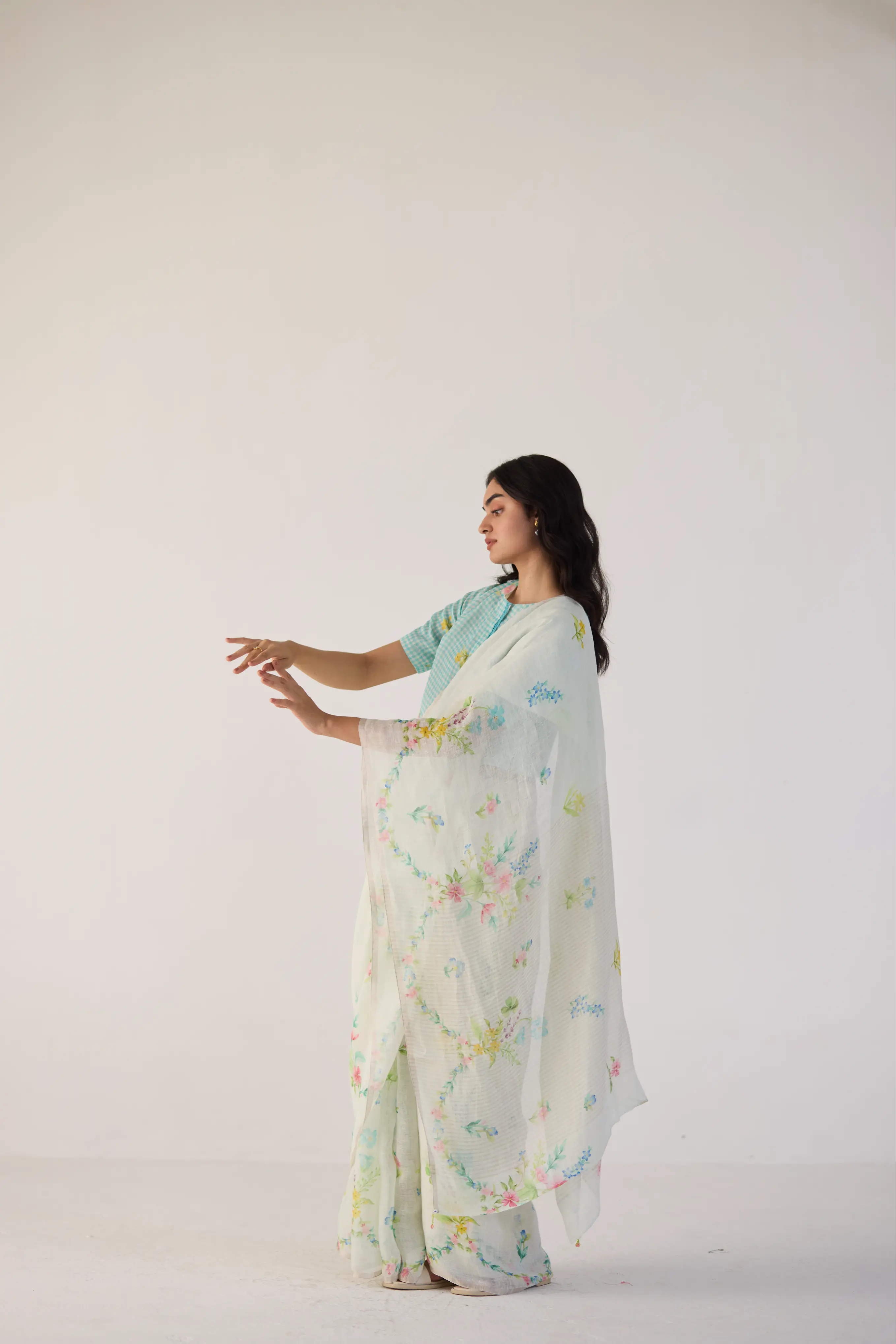 River Bank Linen Sari