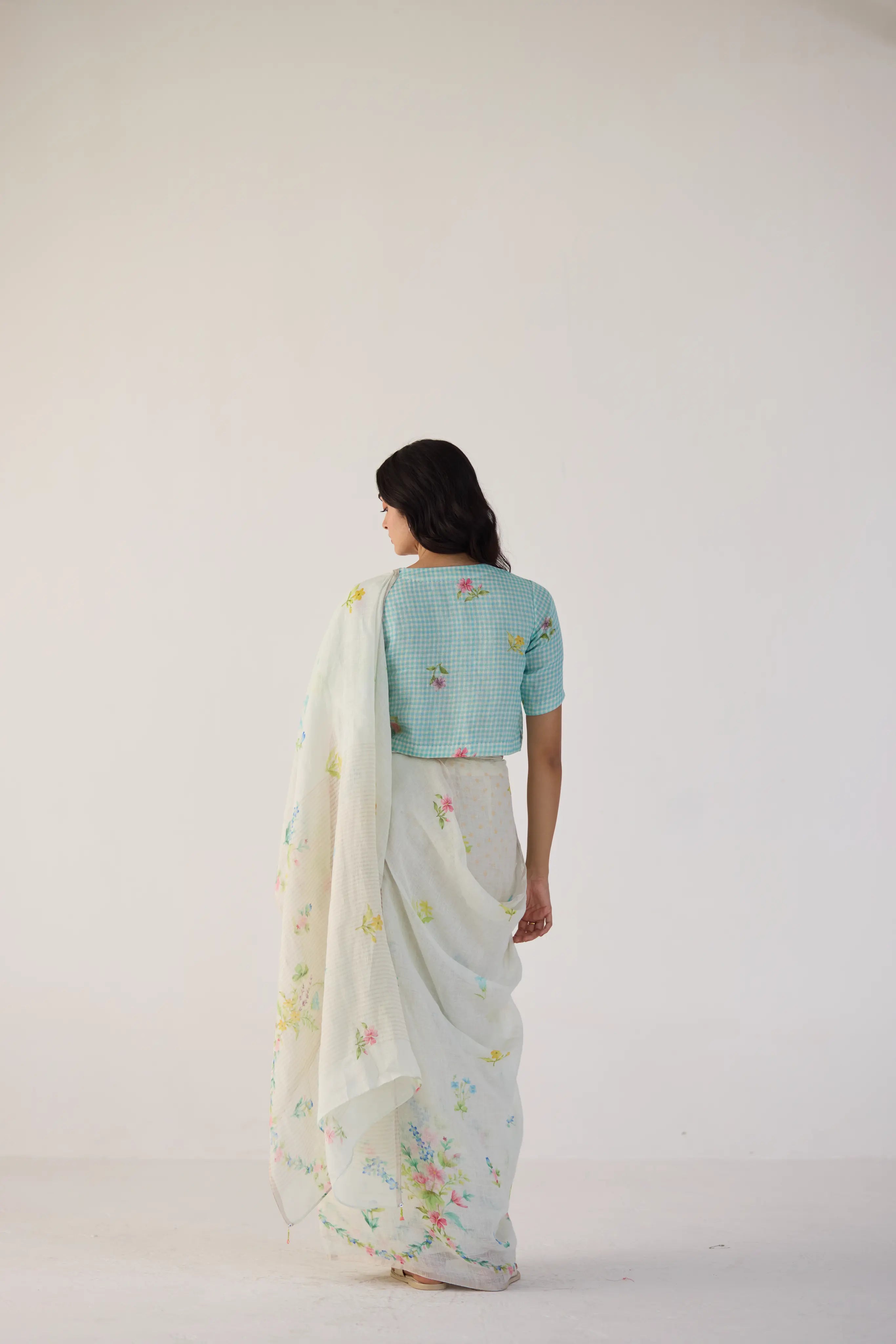 River Bank Linen Sari