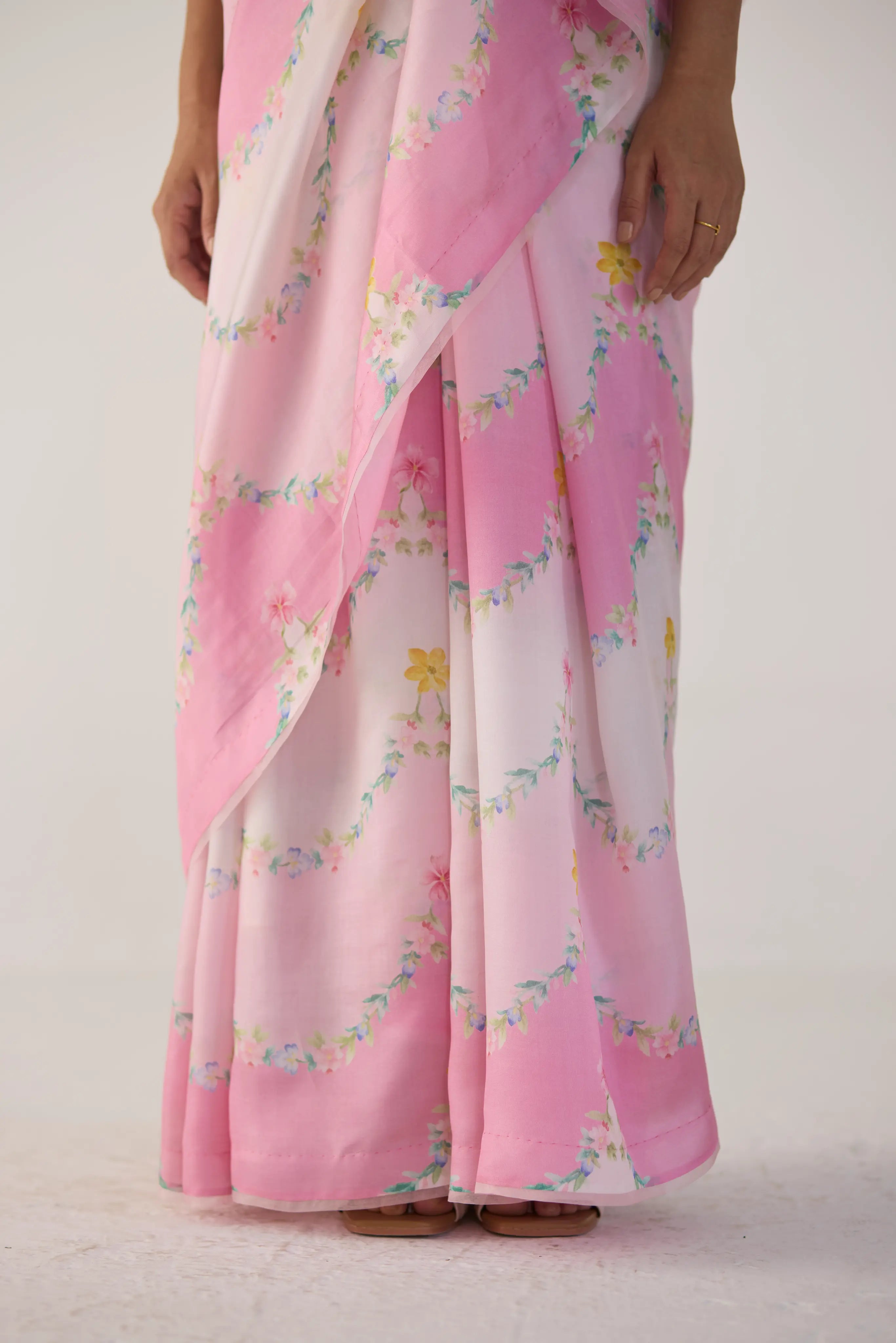 Gulmarg Mulberry Organza Silk Sari