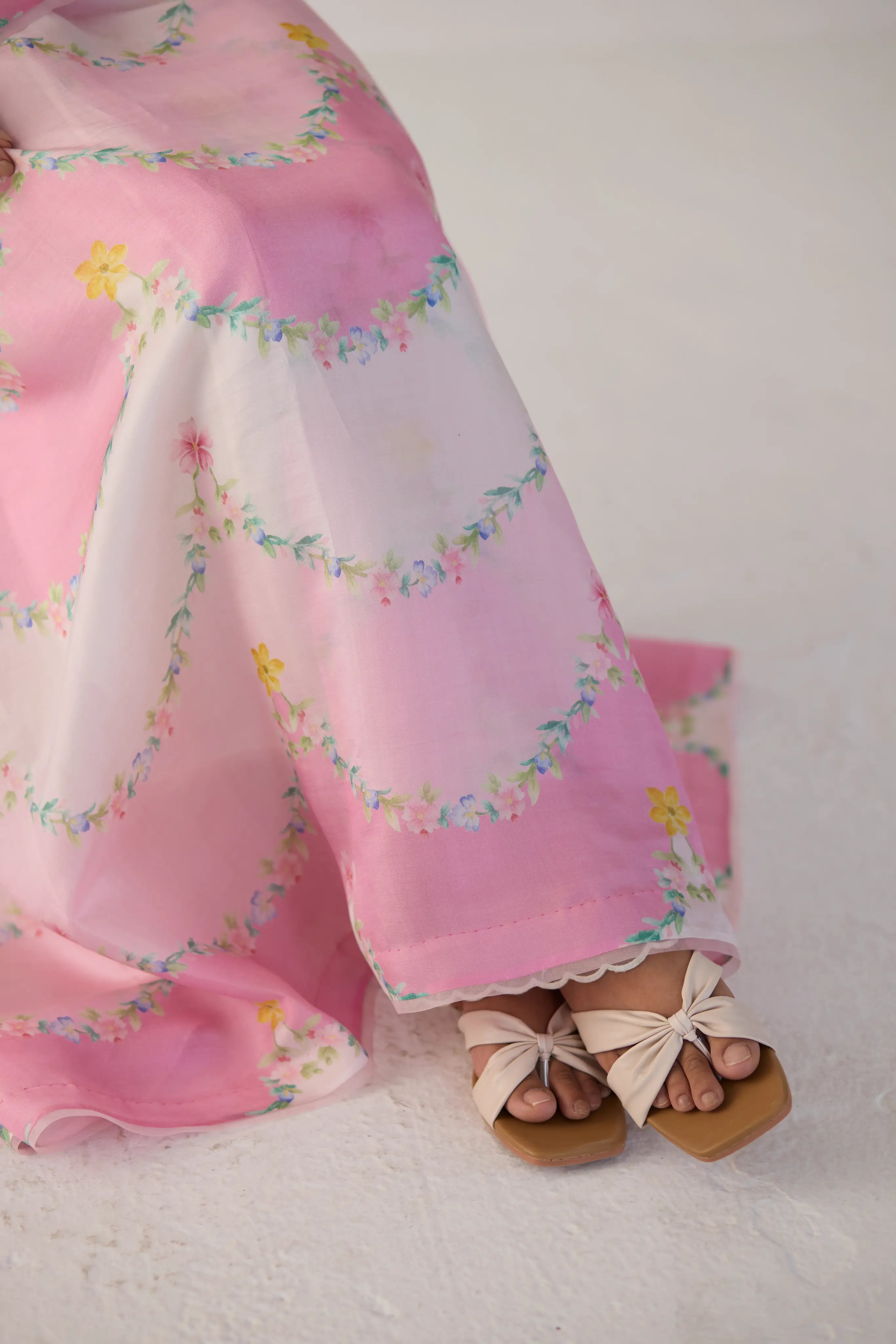 Gulmarg Mulberry Organza Silk Sari