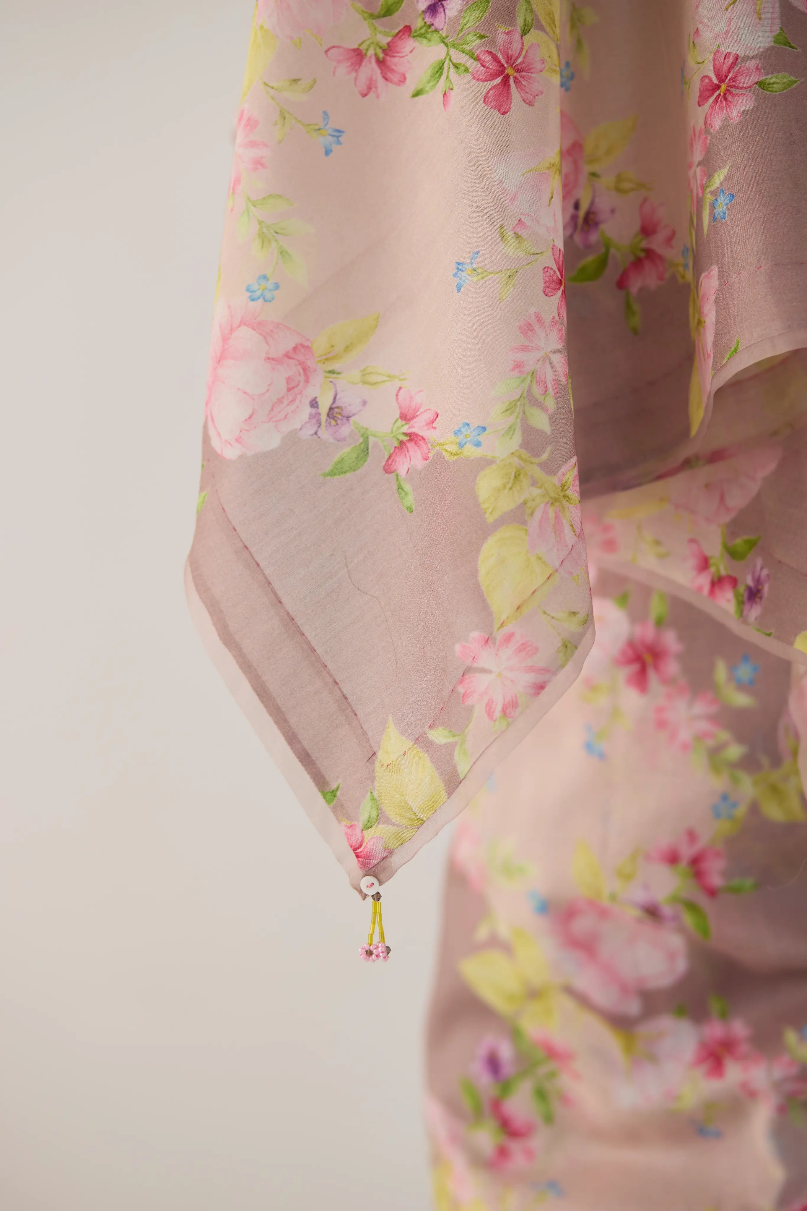 Rose Garden Silk and Cotton Chanderi Sari