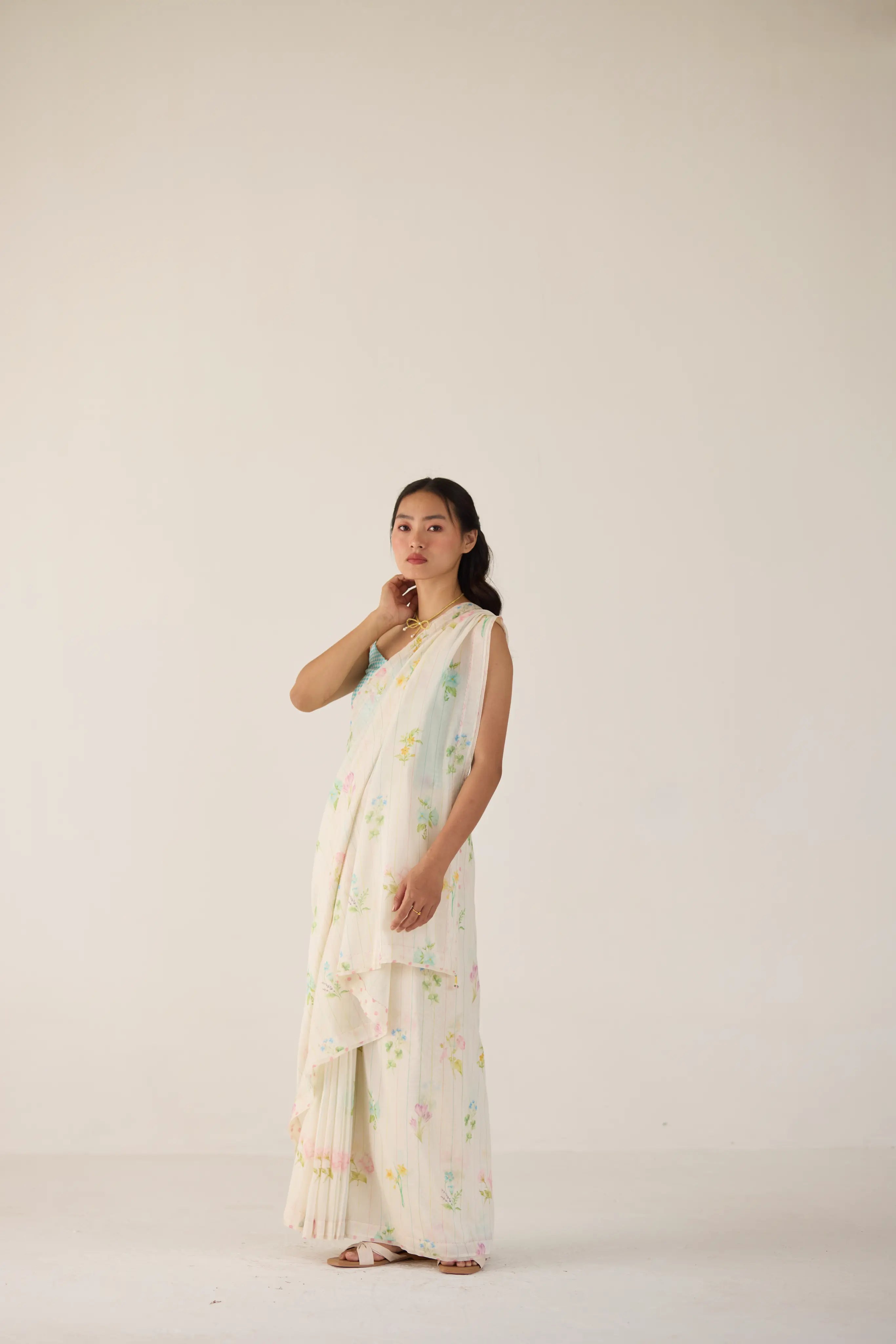 Sun Kissed Valley Silk and Cotton Chanderi Sari