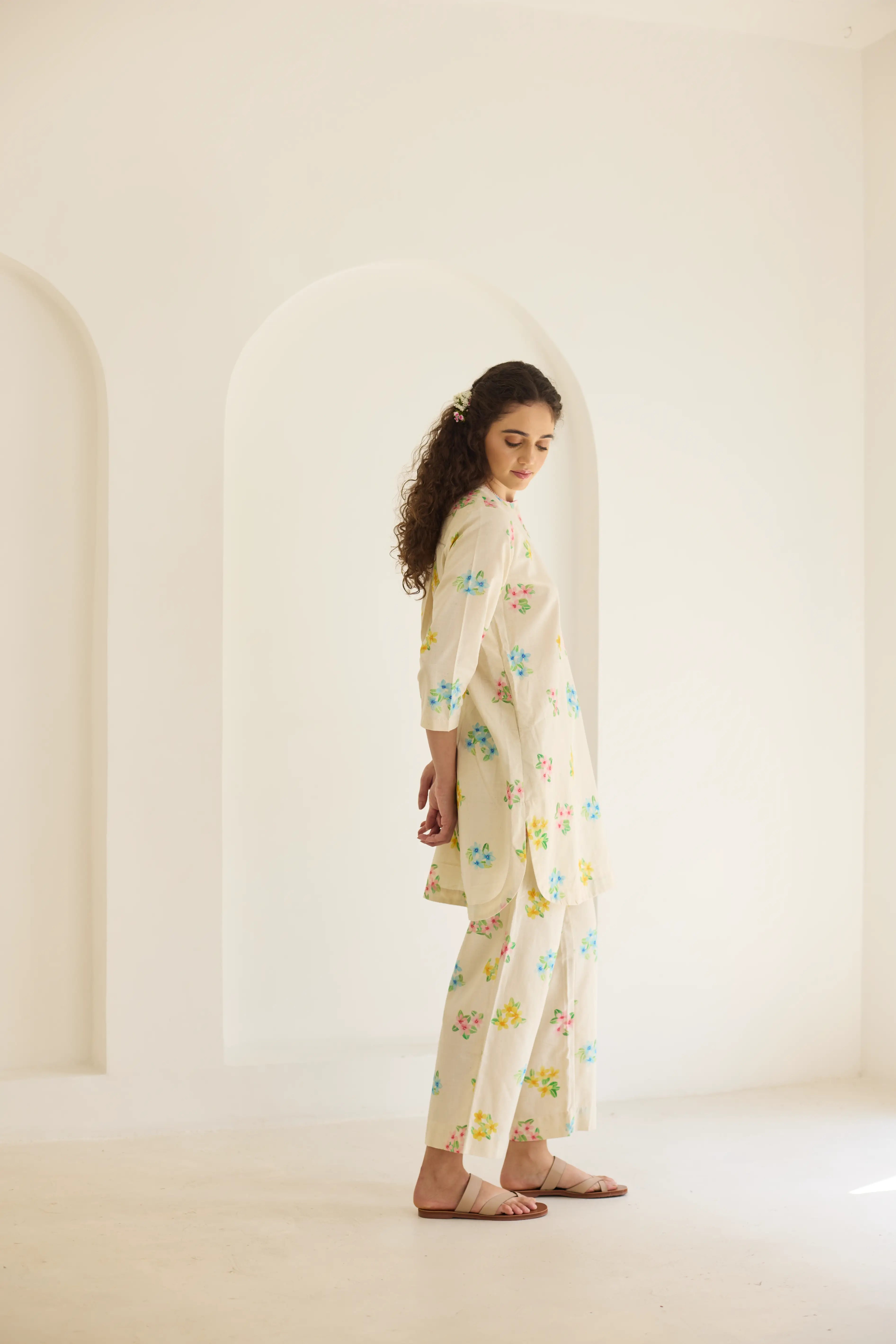 Periwinkle Short Kurta Set