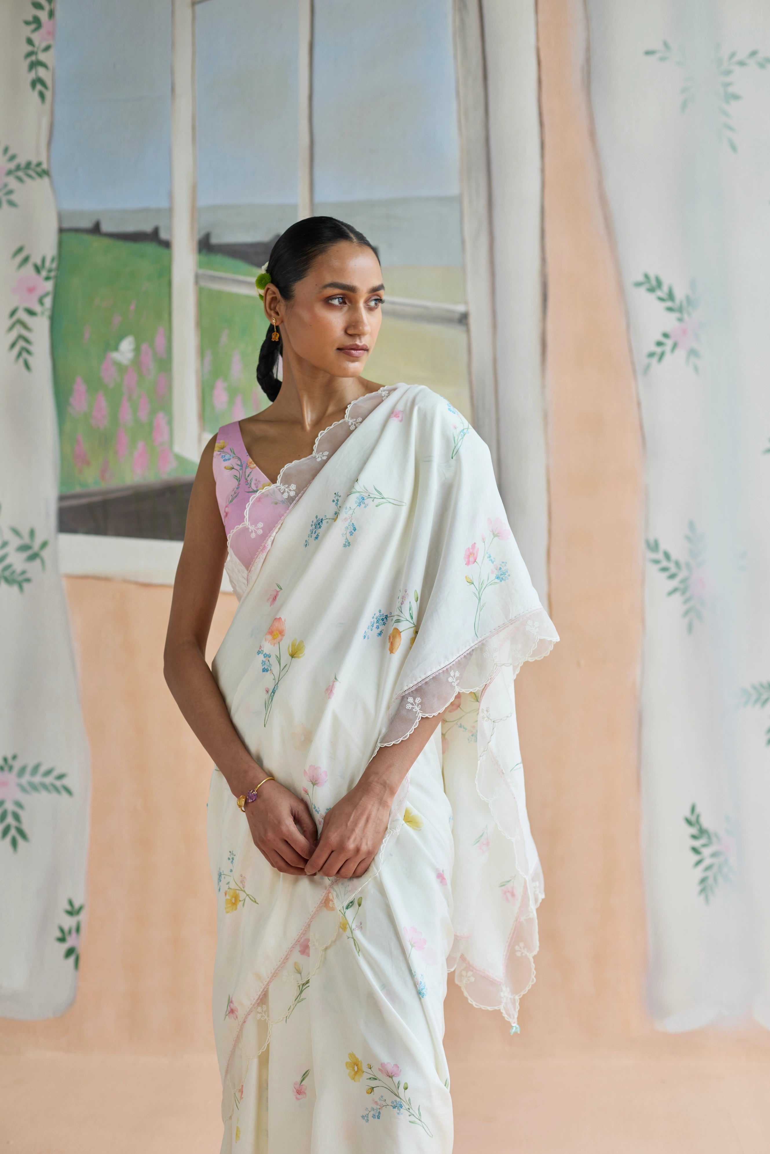 Florist Mulberrry Silk Sari