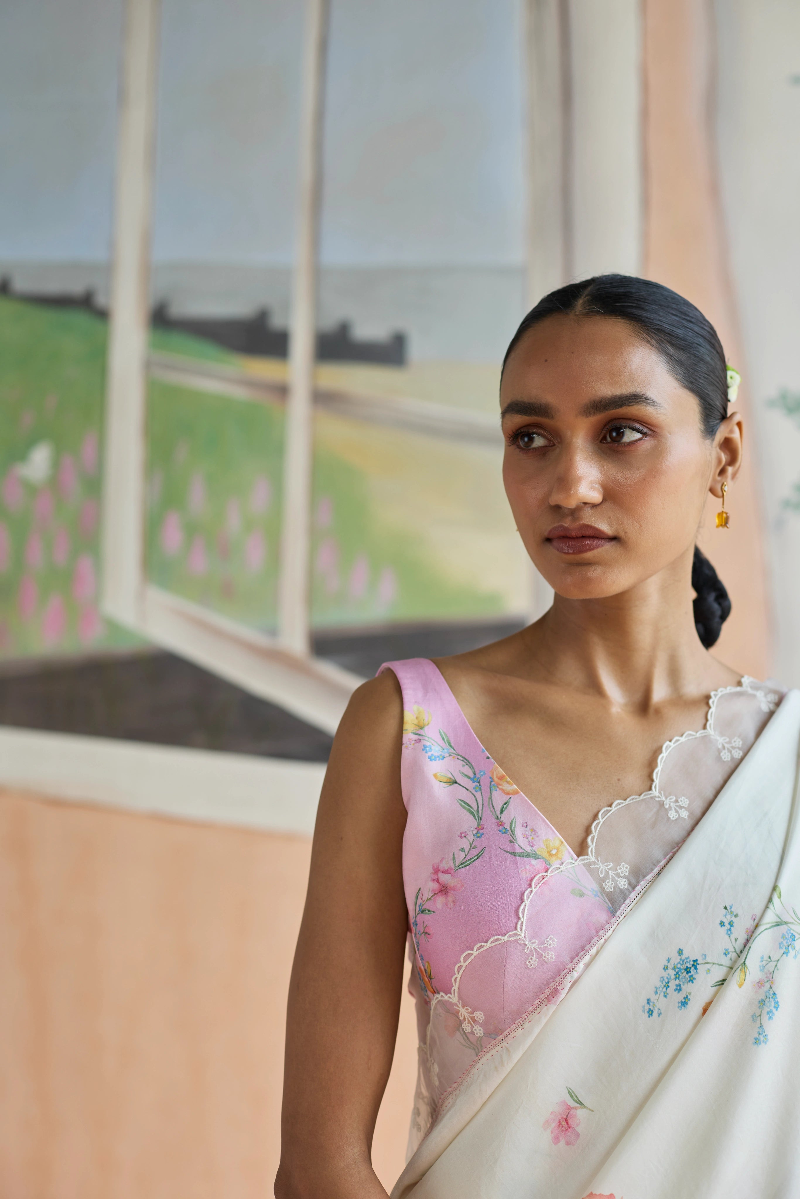 Florist Mulberrry Silk Sari