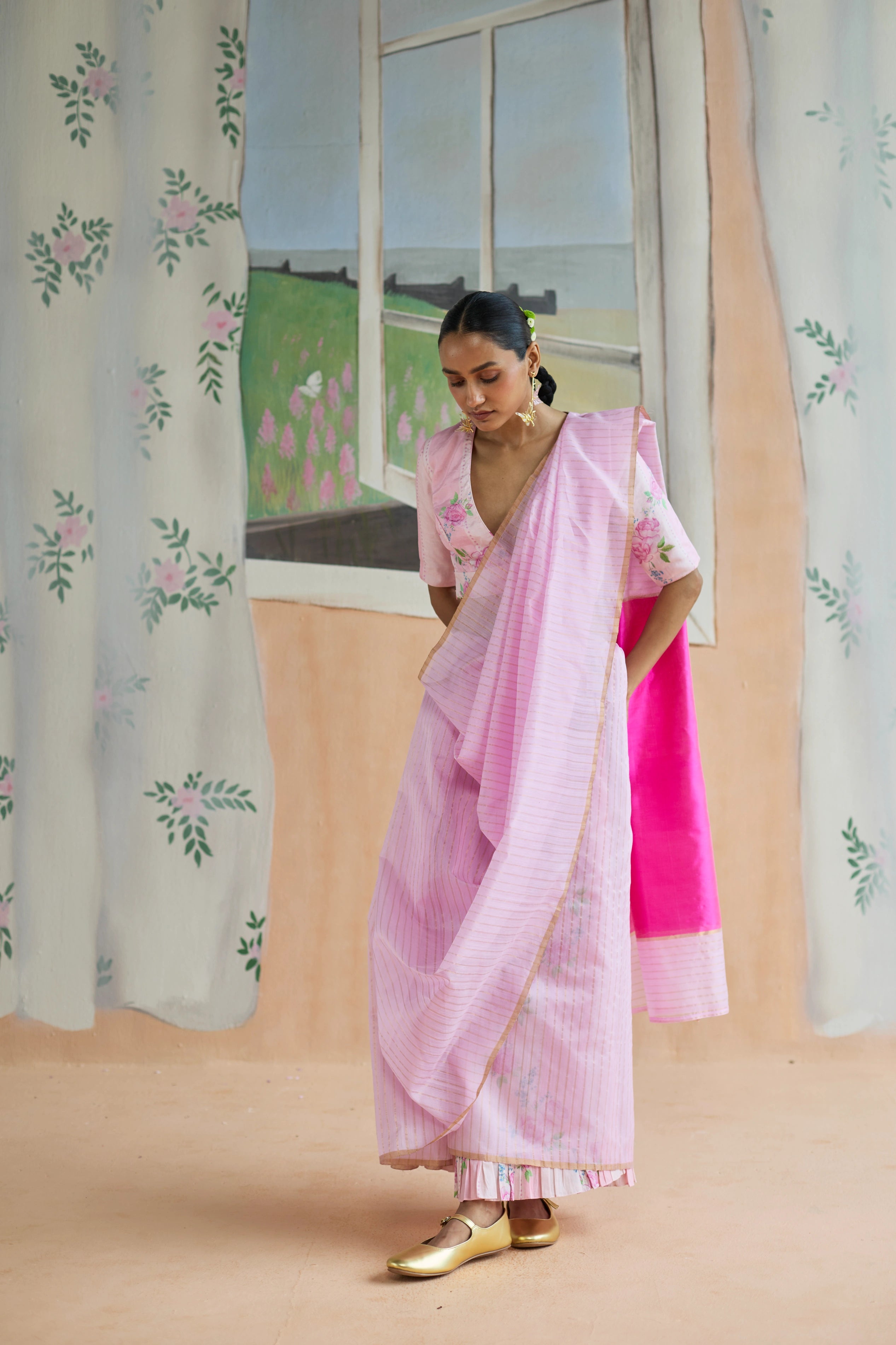 Dance With Me Chanderi Sari