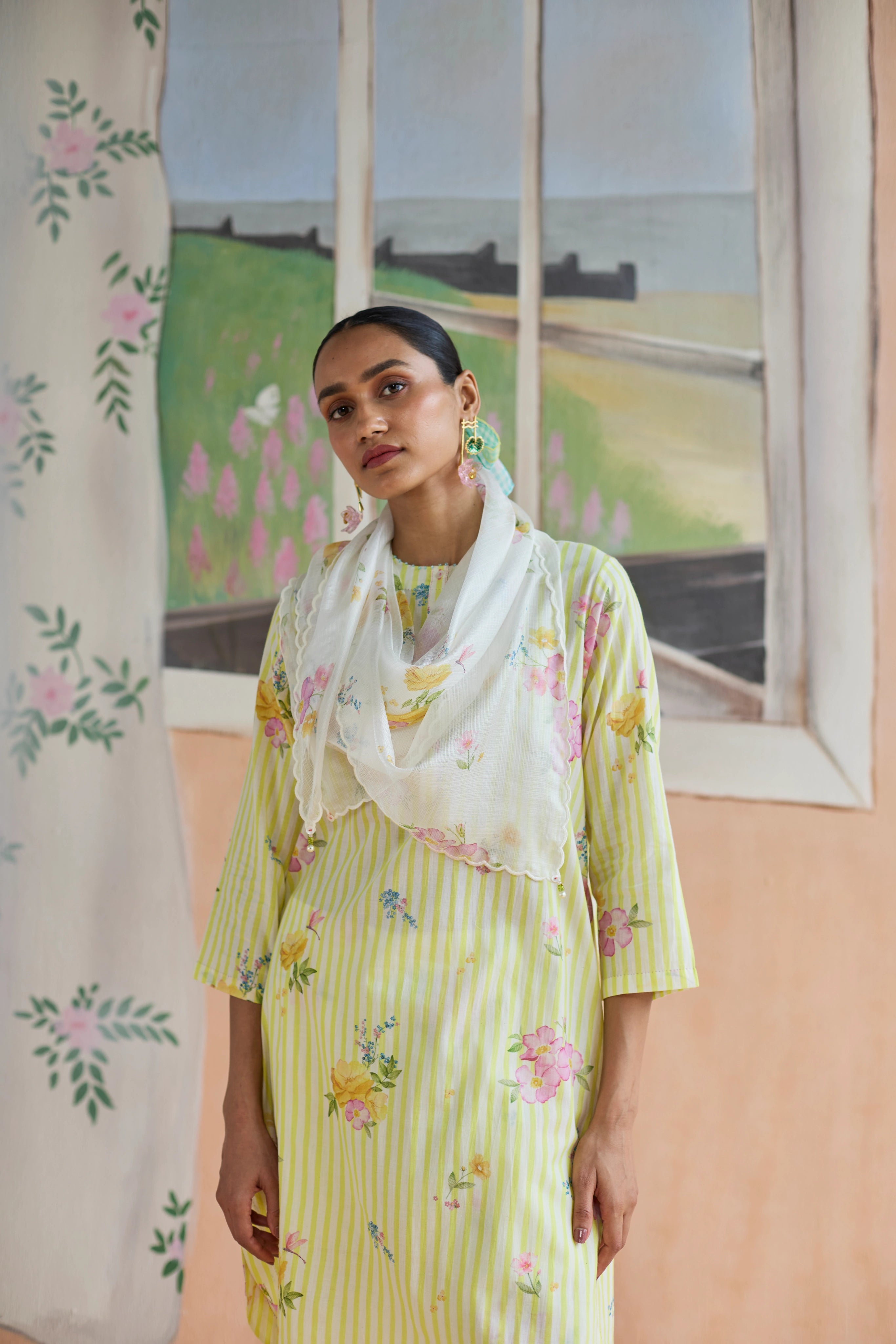 Serene Flora Mid Kurta Set