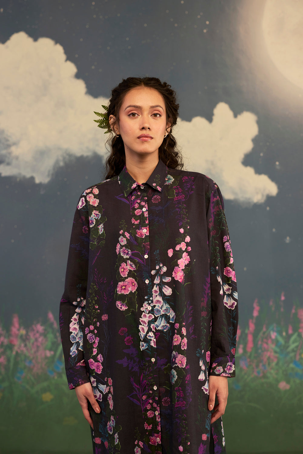 Foxglove Shirt Kurta Set Cotton