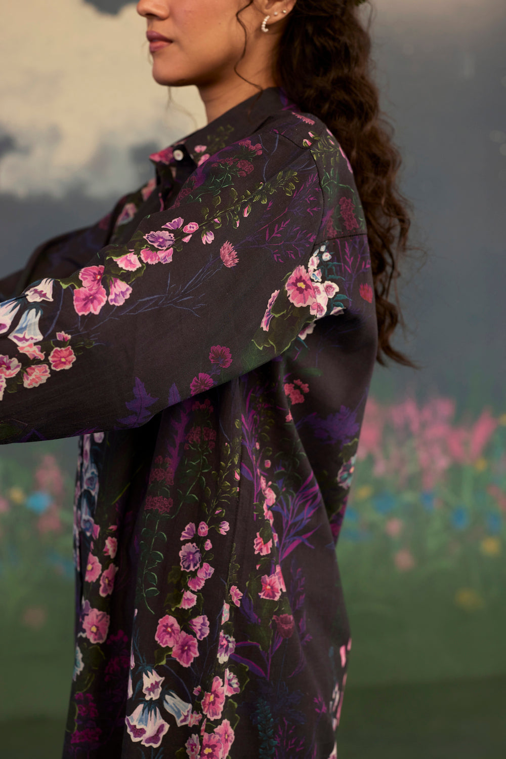 Foxglove Shirt Kurta Set Cotton