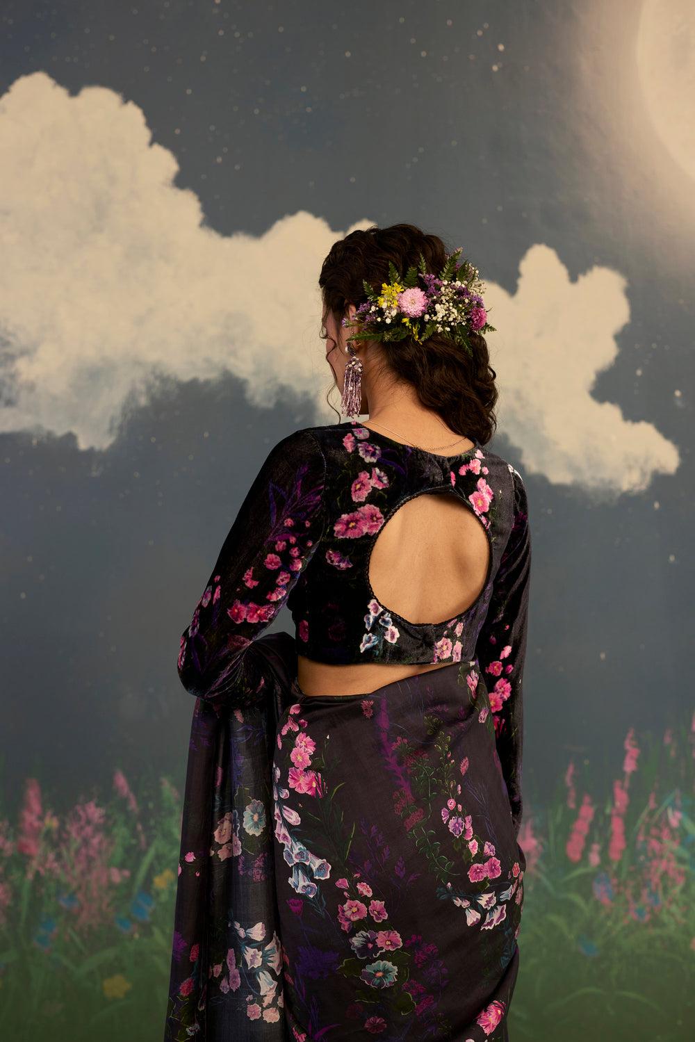 Foxglove Velvet Blouse