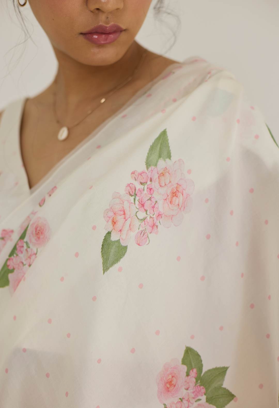 Hazari Mogra Mulberry Silk Sari