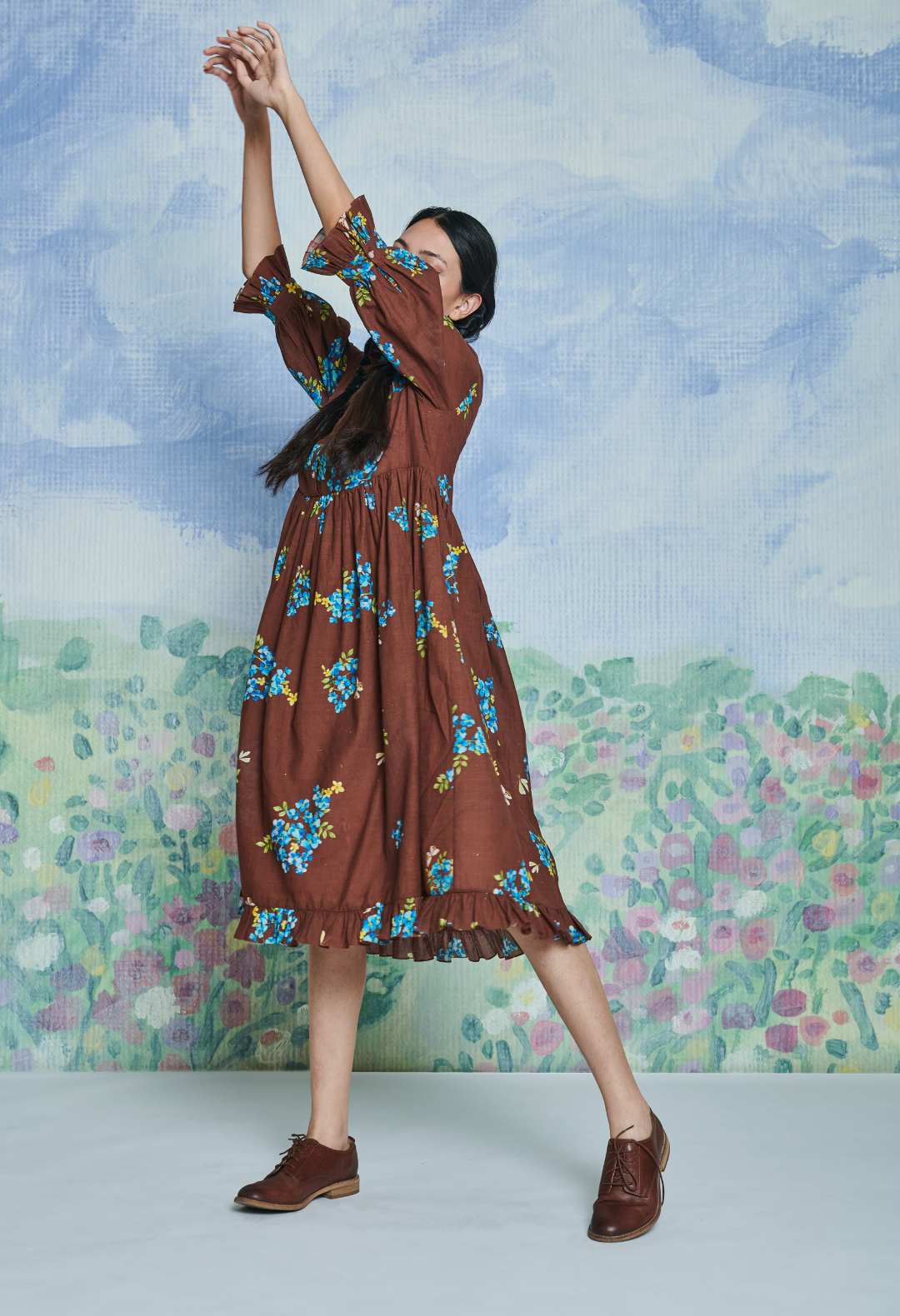 Forest Path Midi Dress