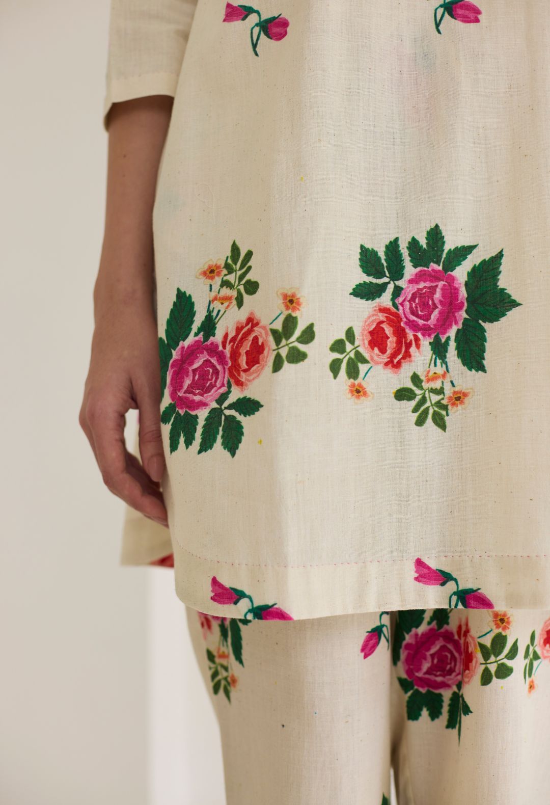 Rose Chintz Short Kurta Set