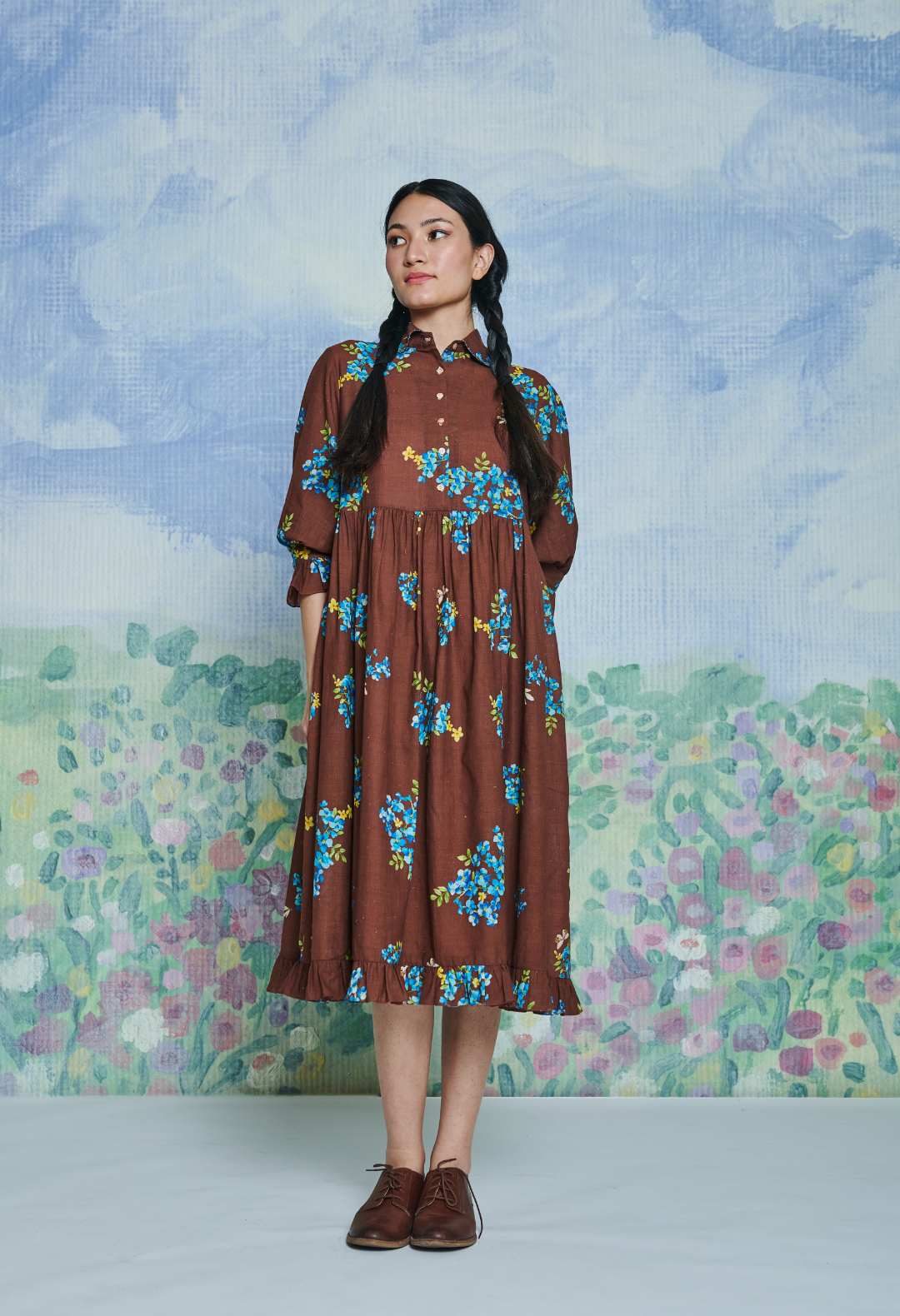 Forest Path Midi Dress