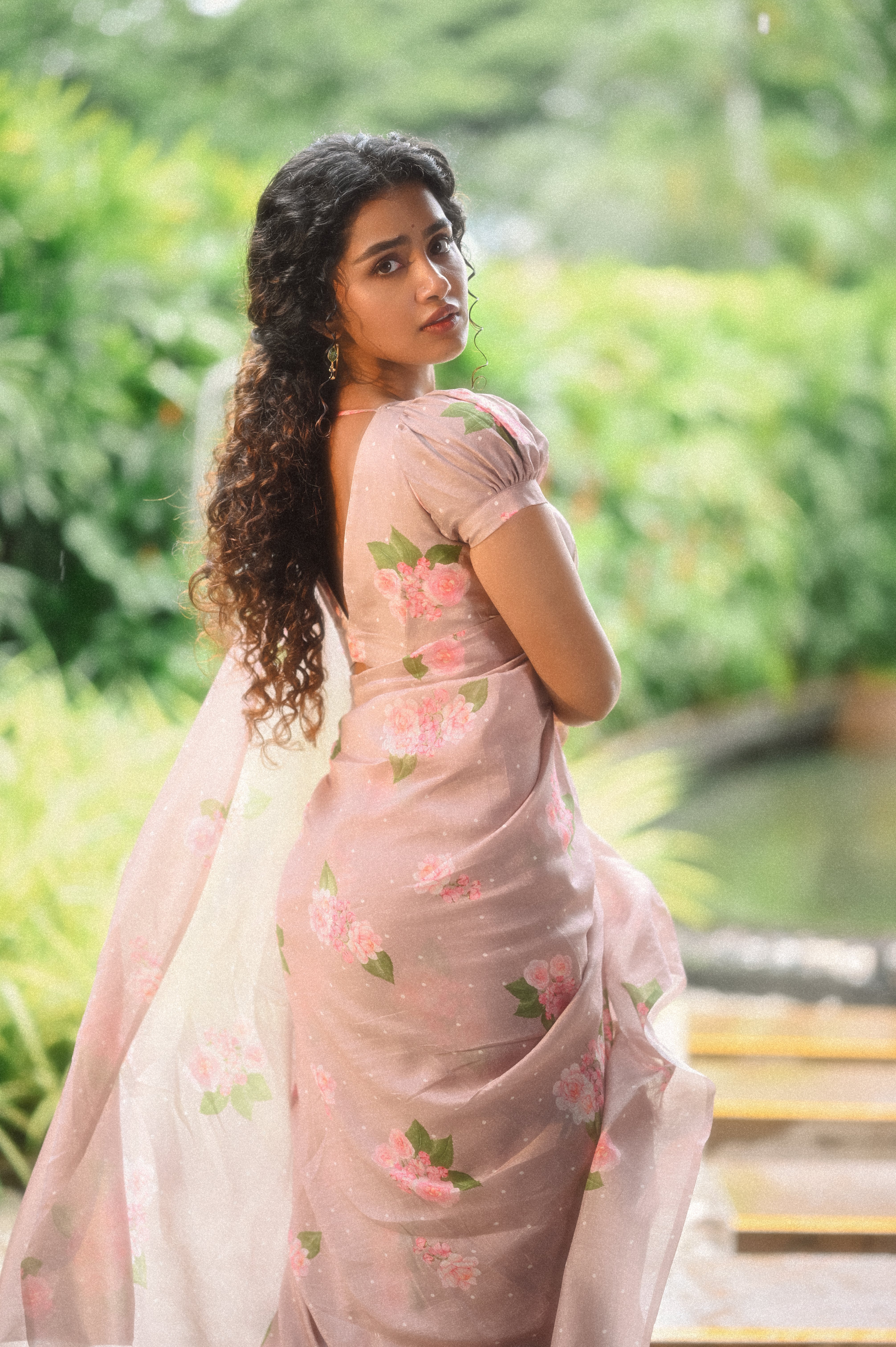 Anupama in Hazari Mogra Chanderi Silk and Cotton Sari