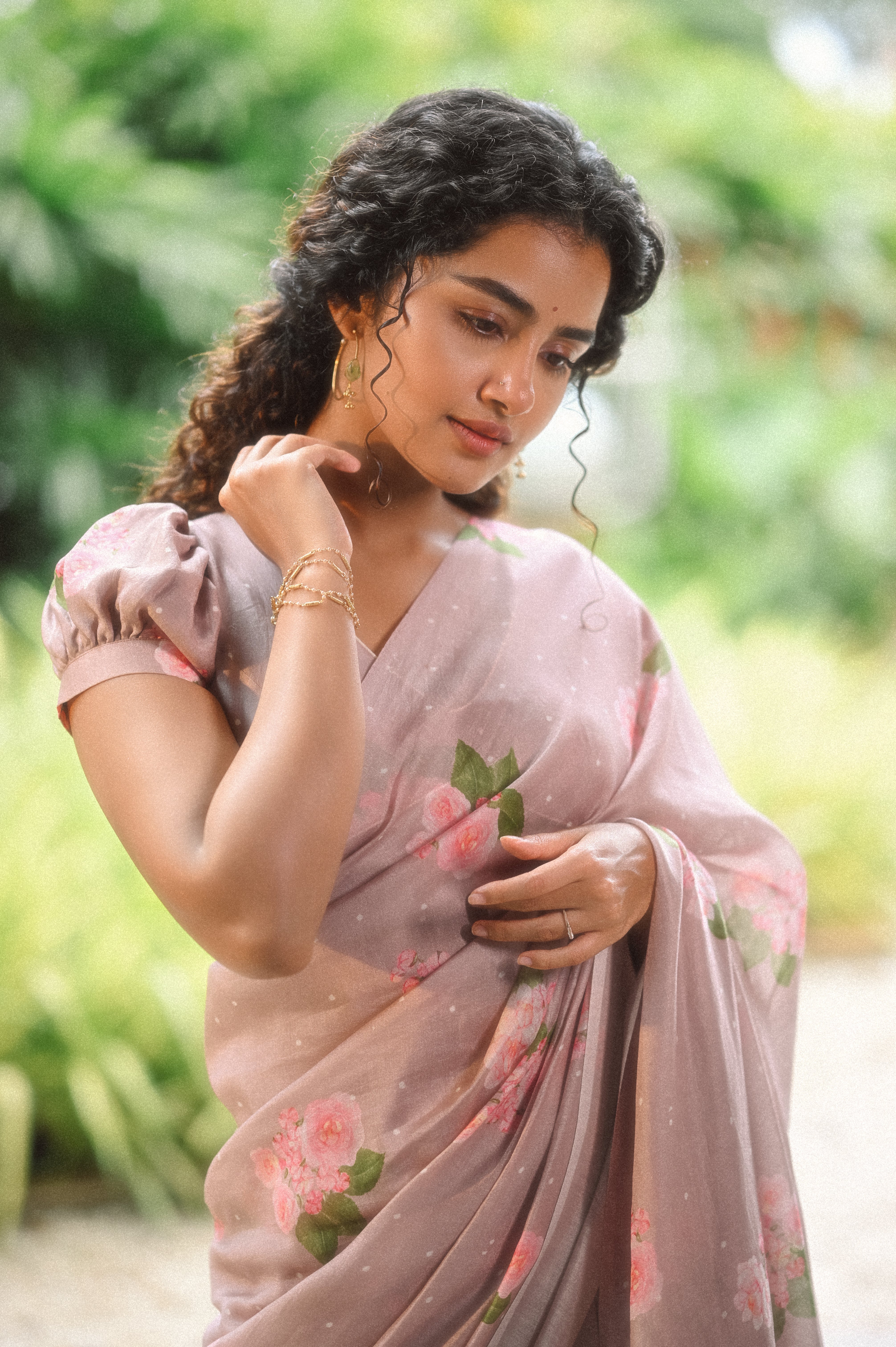 Anupama in Hazari Mogra Chanderi Silk and Cotton Sari