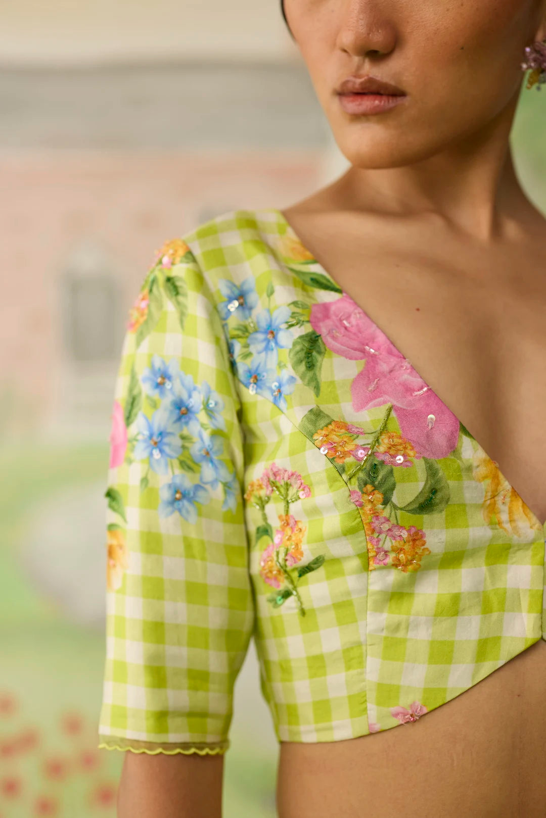 Lemonade Blouse V Neck Sleeves