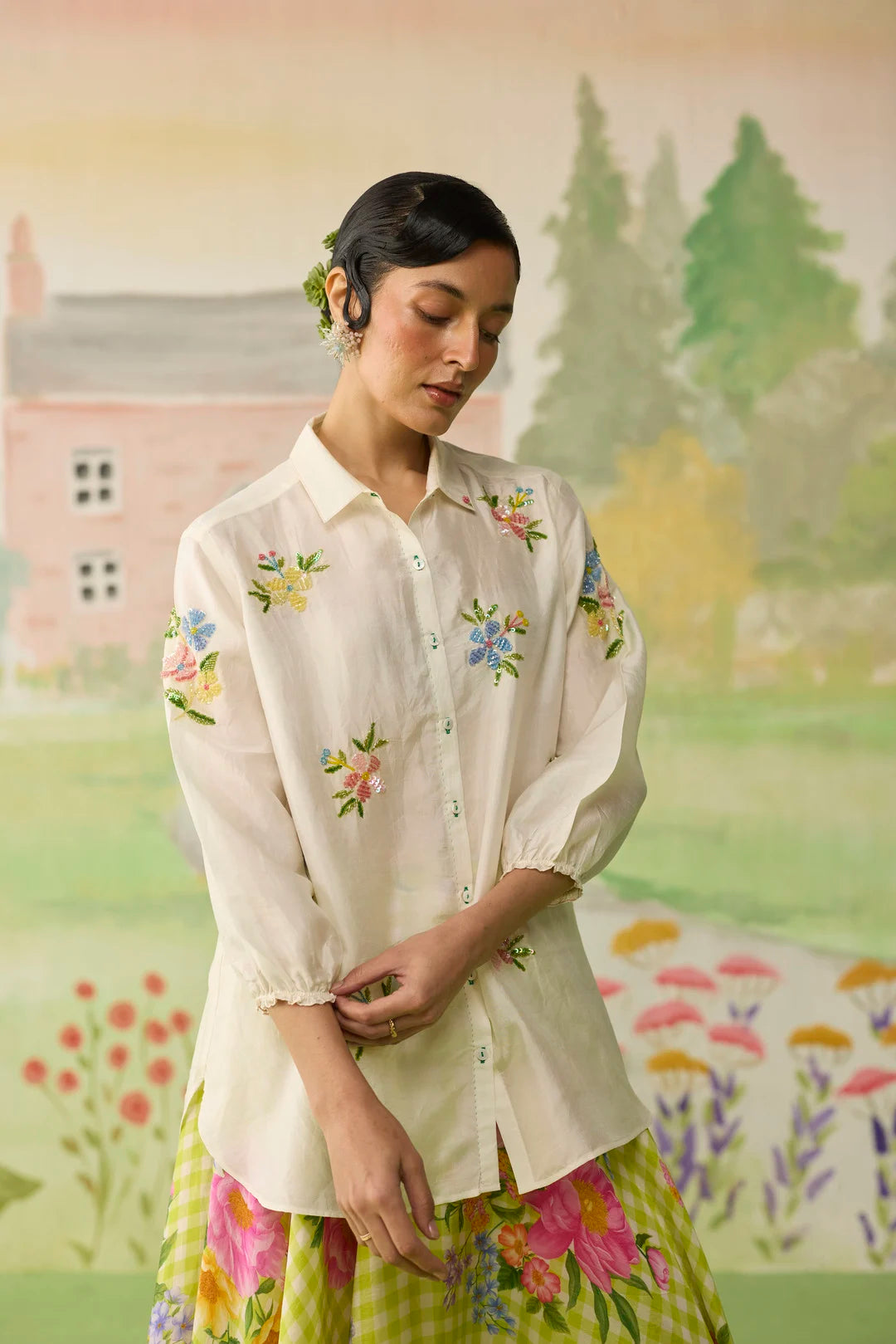 Like a Song Mulberry Silk Shirt