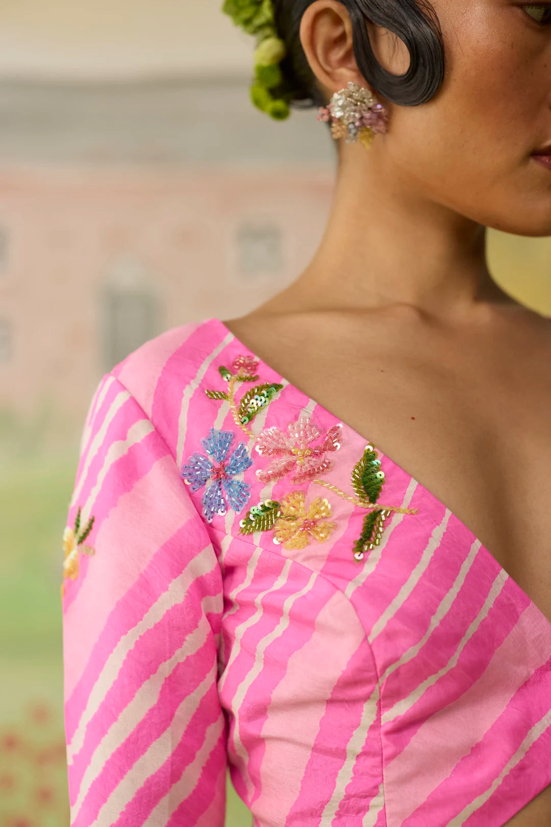Primrose Blouse V Neck Sleeves