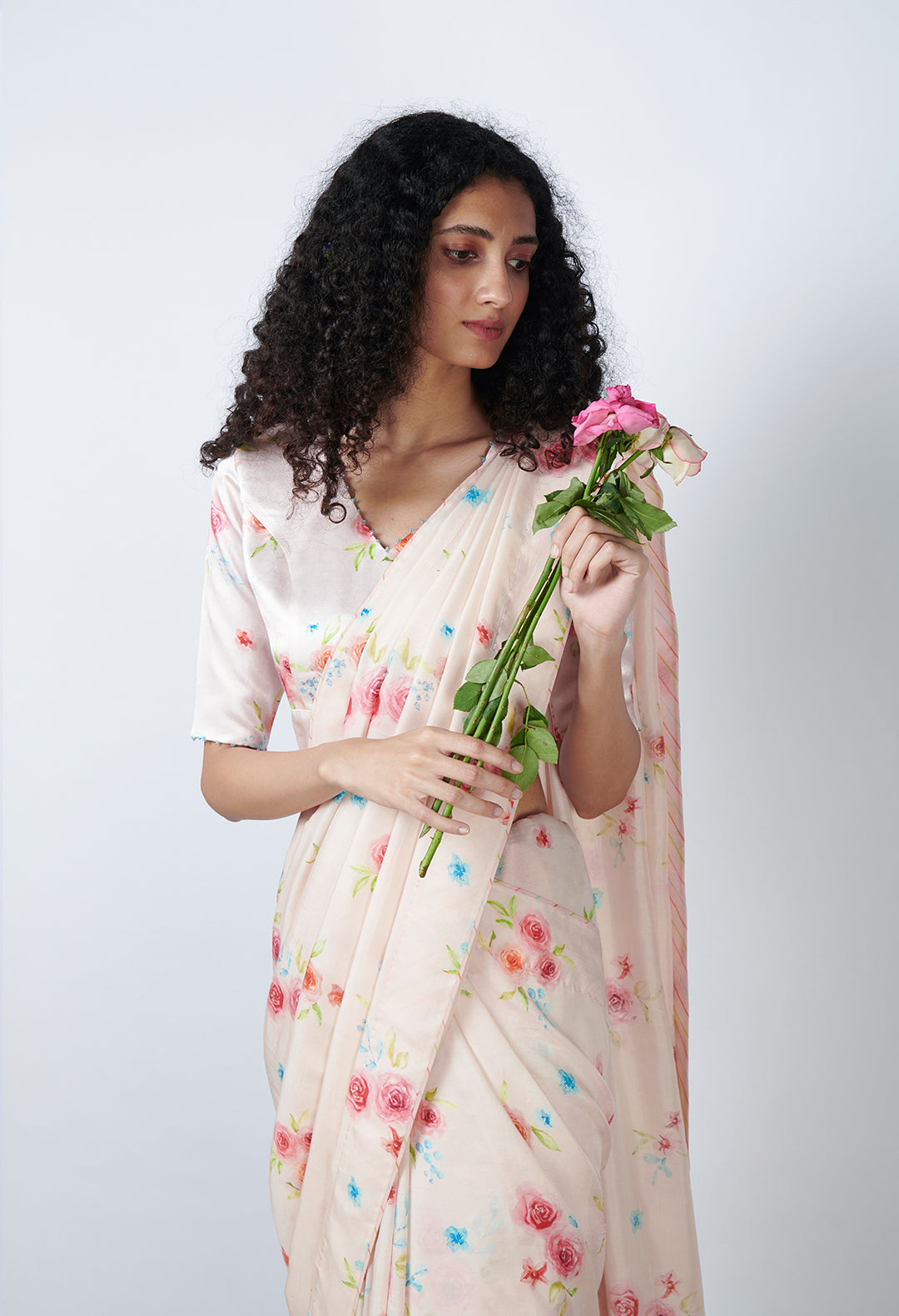 Roseberry Mulberry Silk Sari