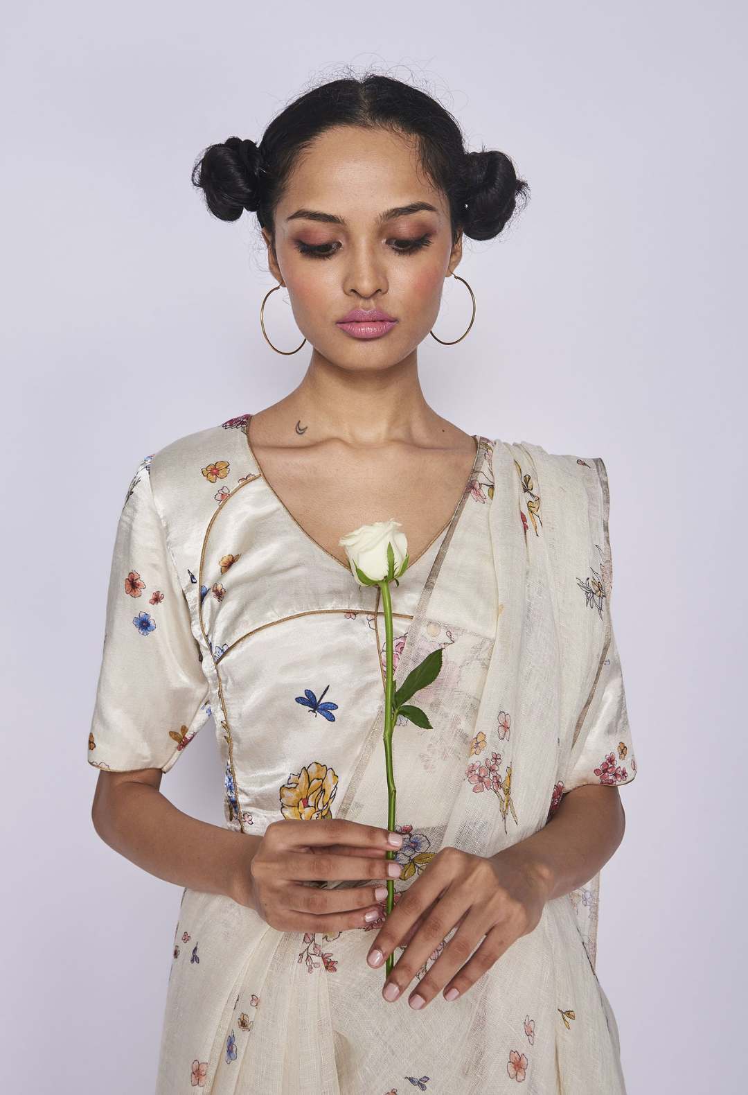 Natural Garden Linen Sari