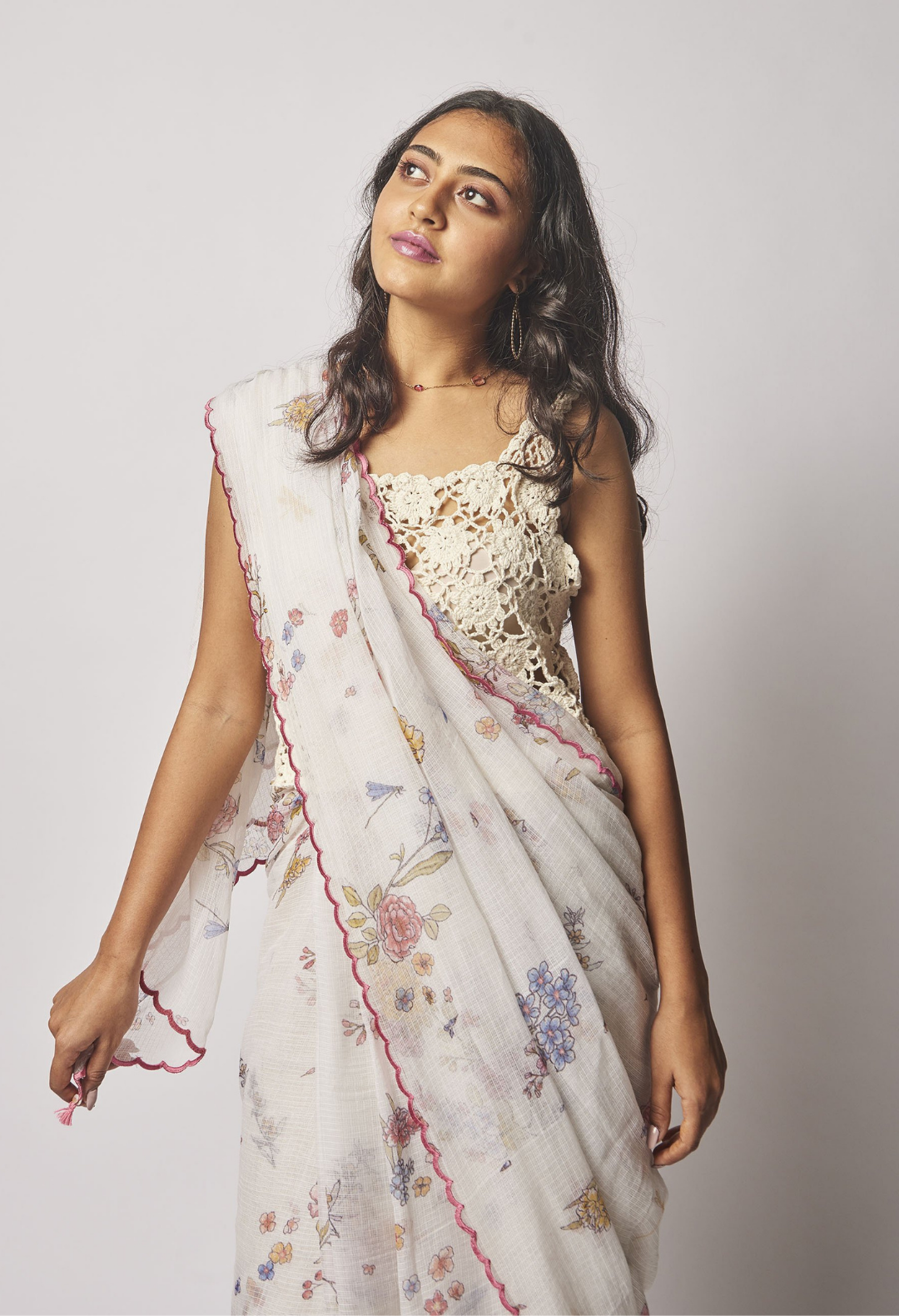 Natural Garden Kota Silk Sari