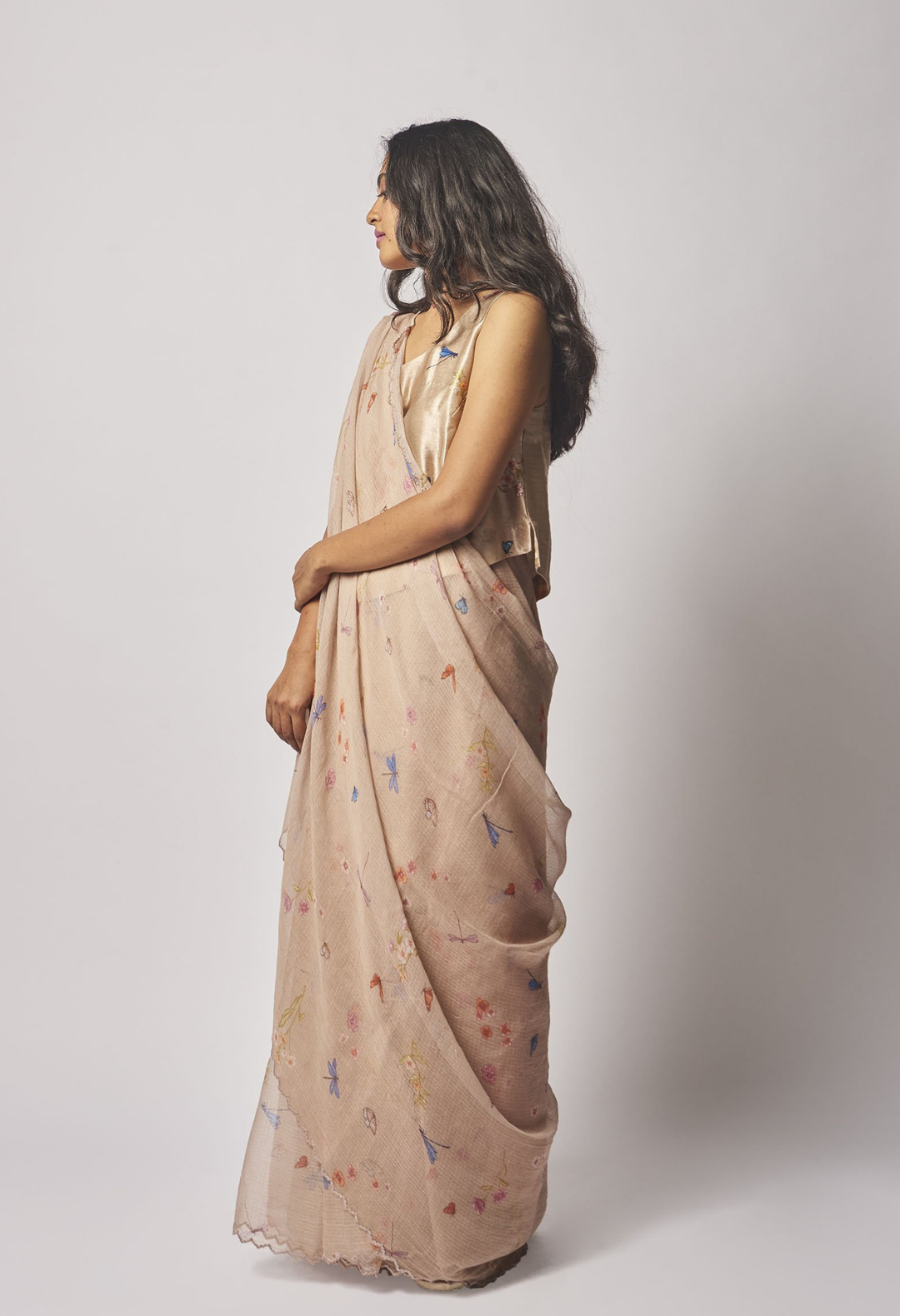 Handwoven Silk Kota Doria Sari