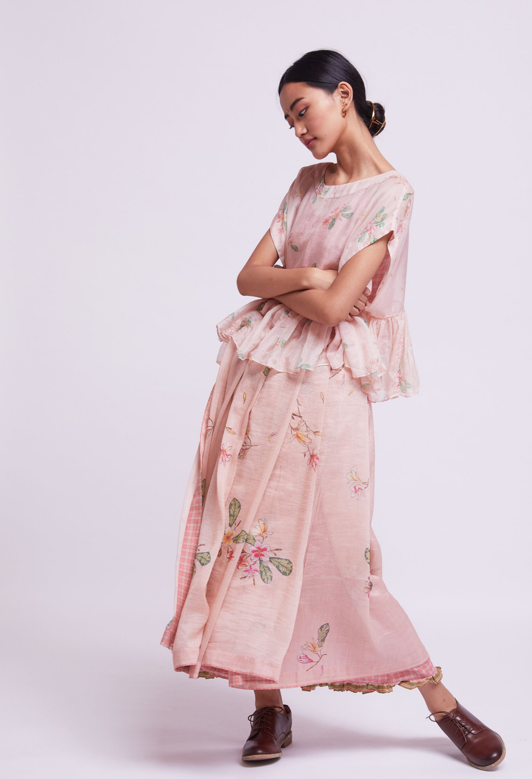 Champa Cotton Silk Sari