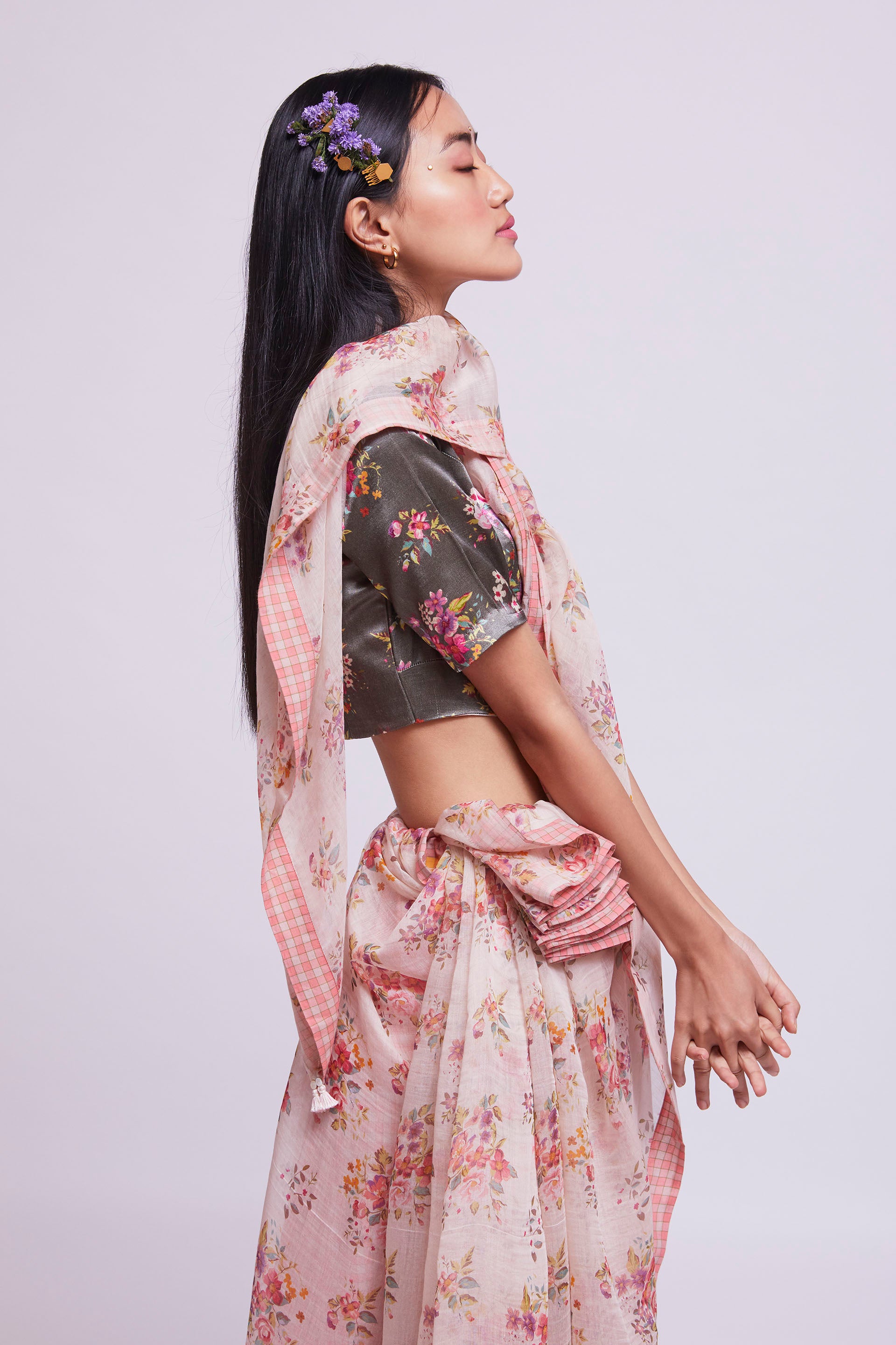 Korra Sadabahar Cotton Silk Sari