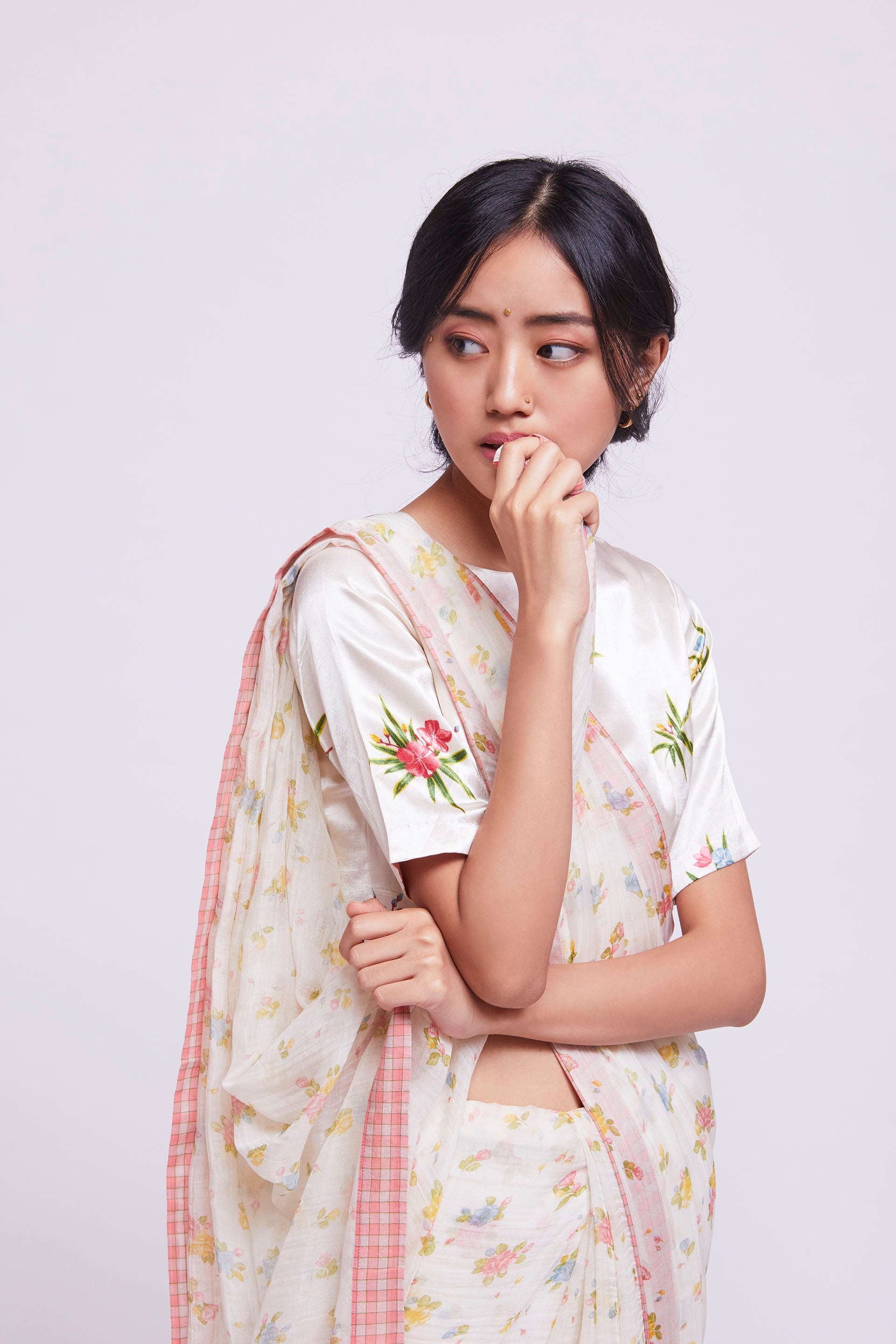 Mogra Cotton Silk Sari