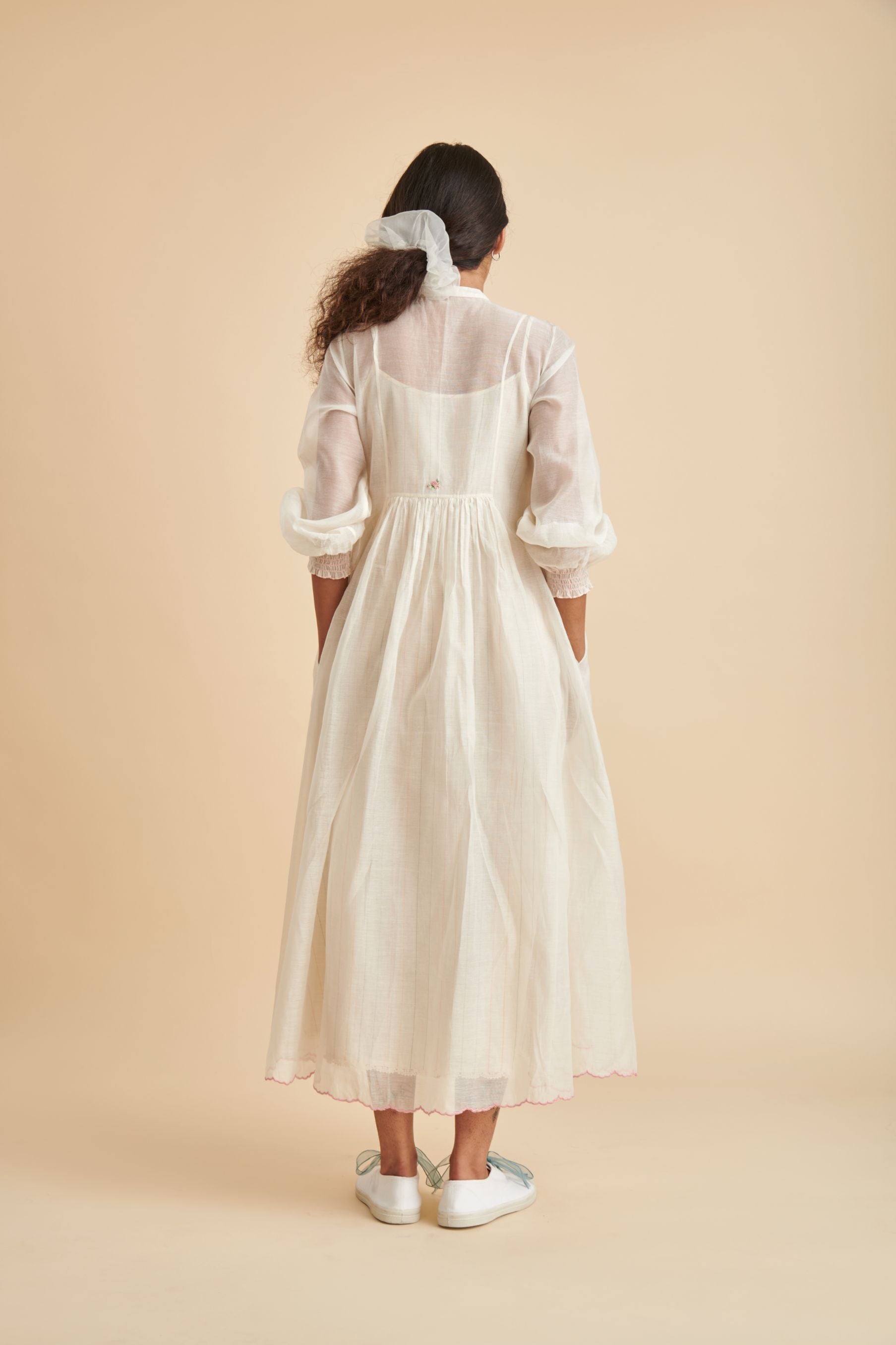 Wildflower Maxi Dress in Off White