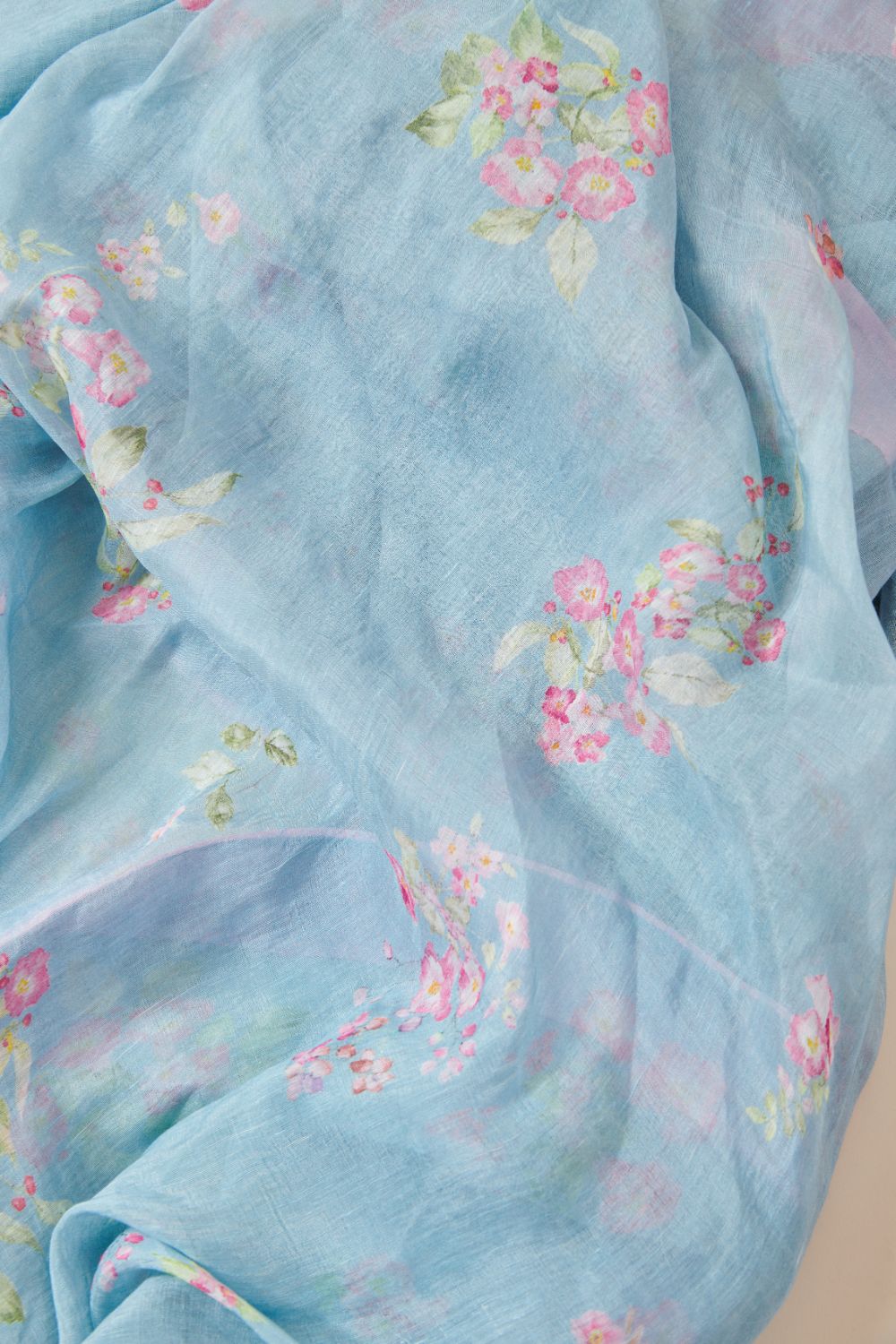 Petunia Linen Silk Sari