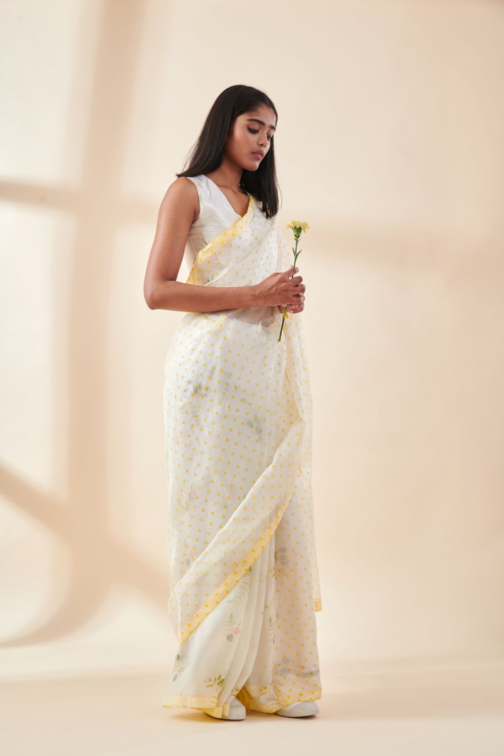 Half and Half Fern Sari