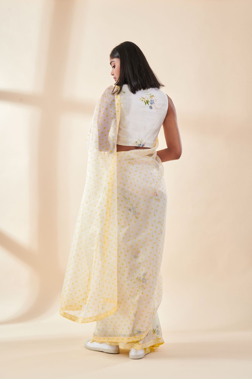 Half and Half Fern Sari