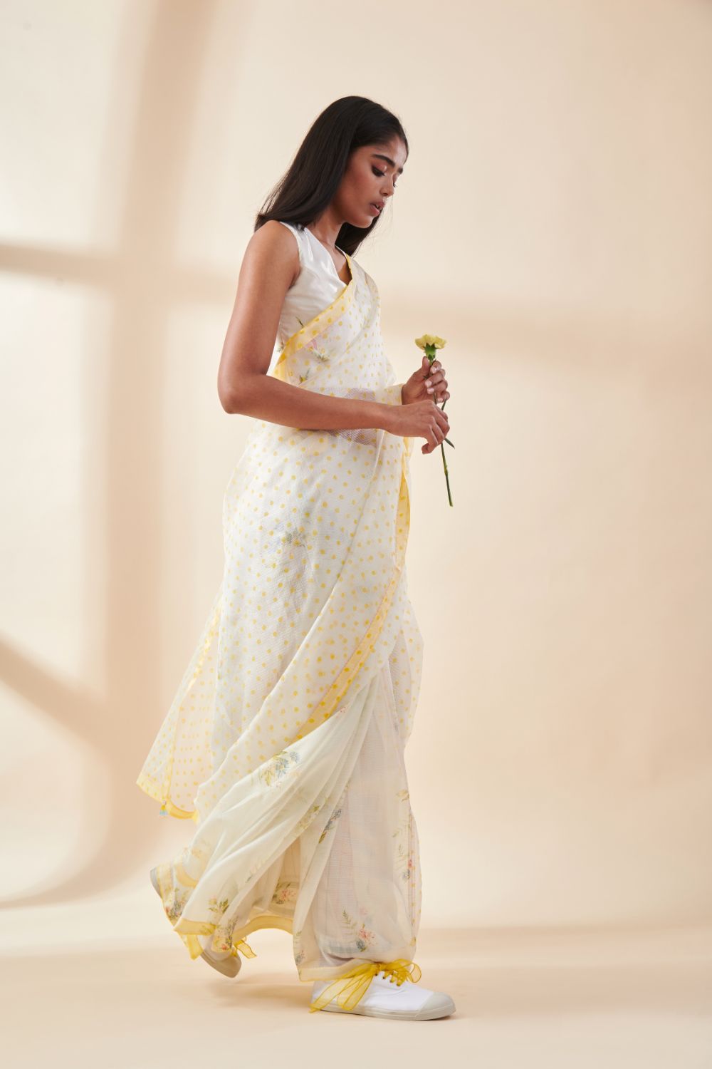 Half and Half Fern Sari