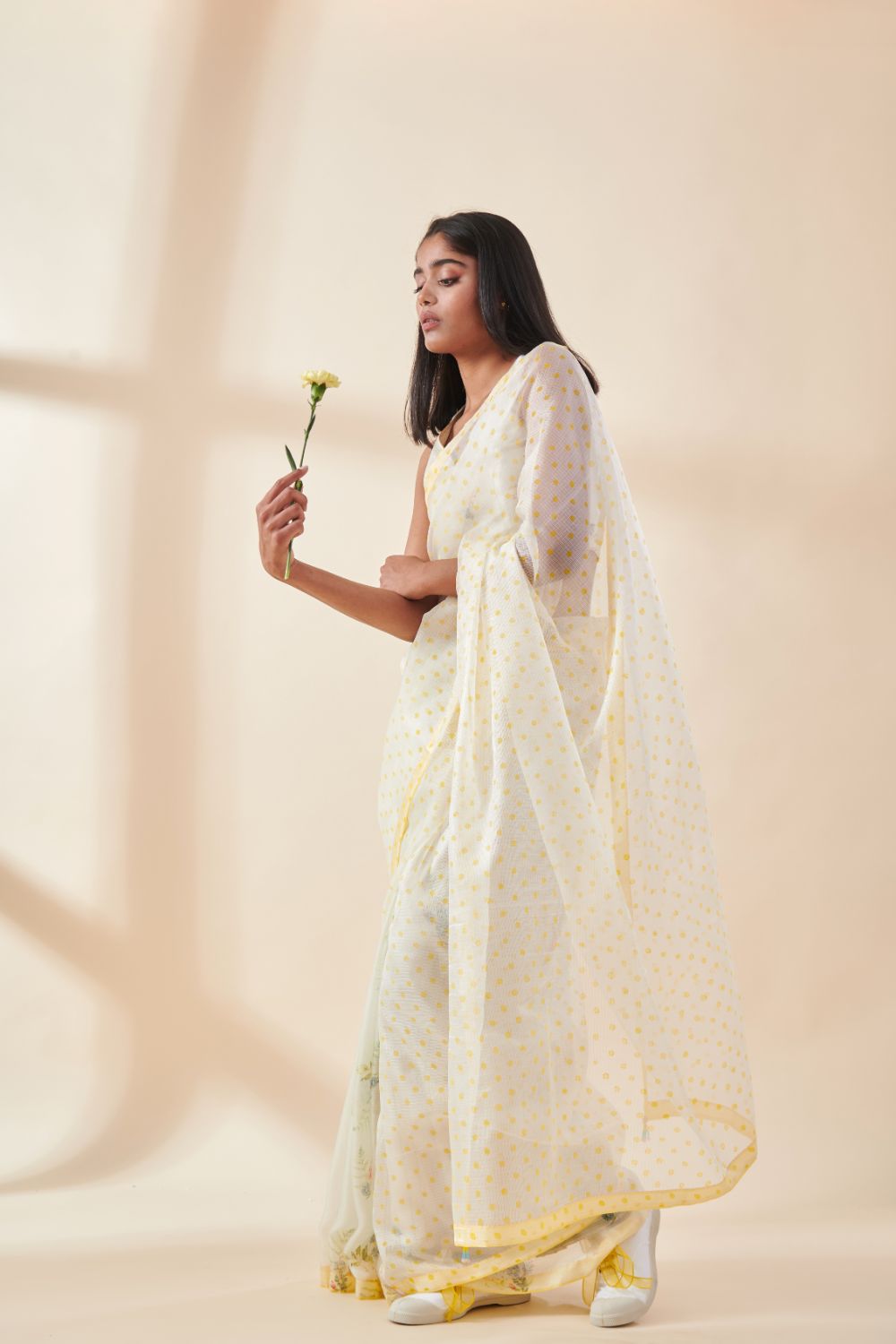 Half and Half Fern Sari