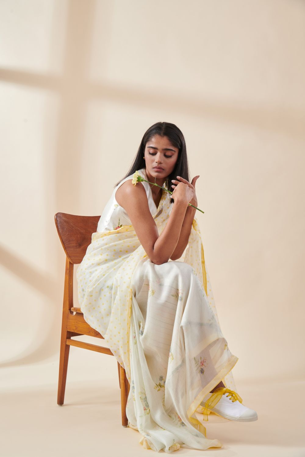 Half and Half Fern Sari