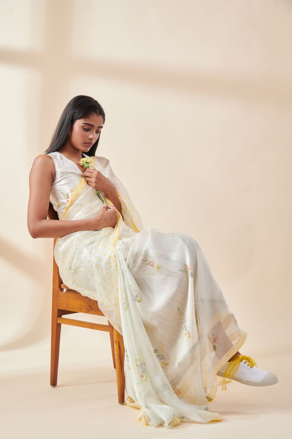 Half and Half Fern Sari