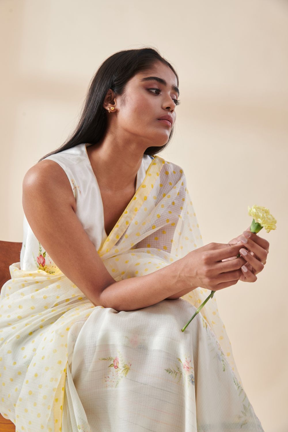 Half and Half Fern Sari