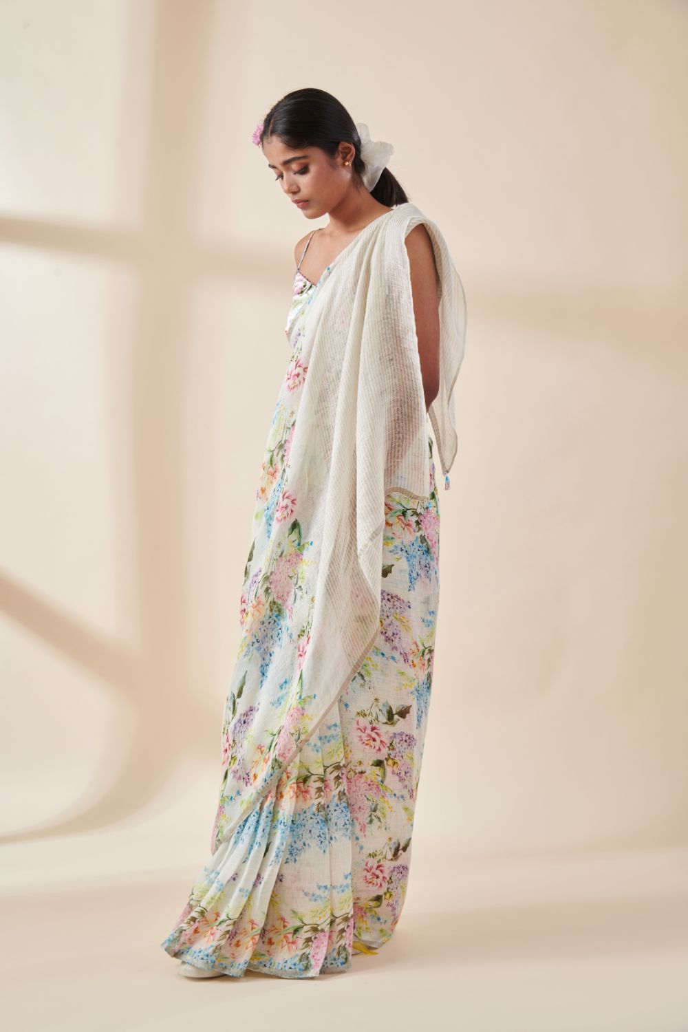 Posy Linen Sari