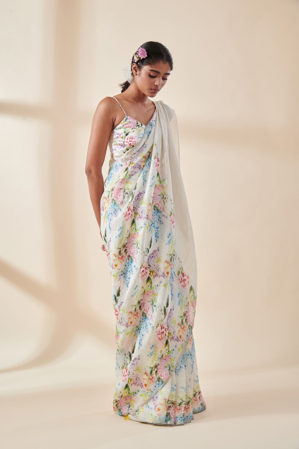 Posy Linen Sari