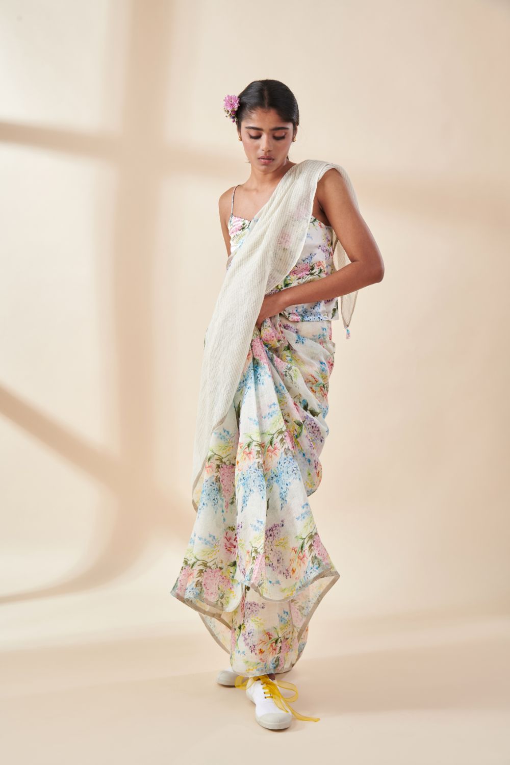 Posy Linen Sari