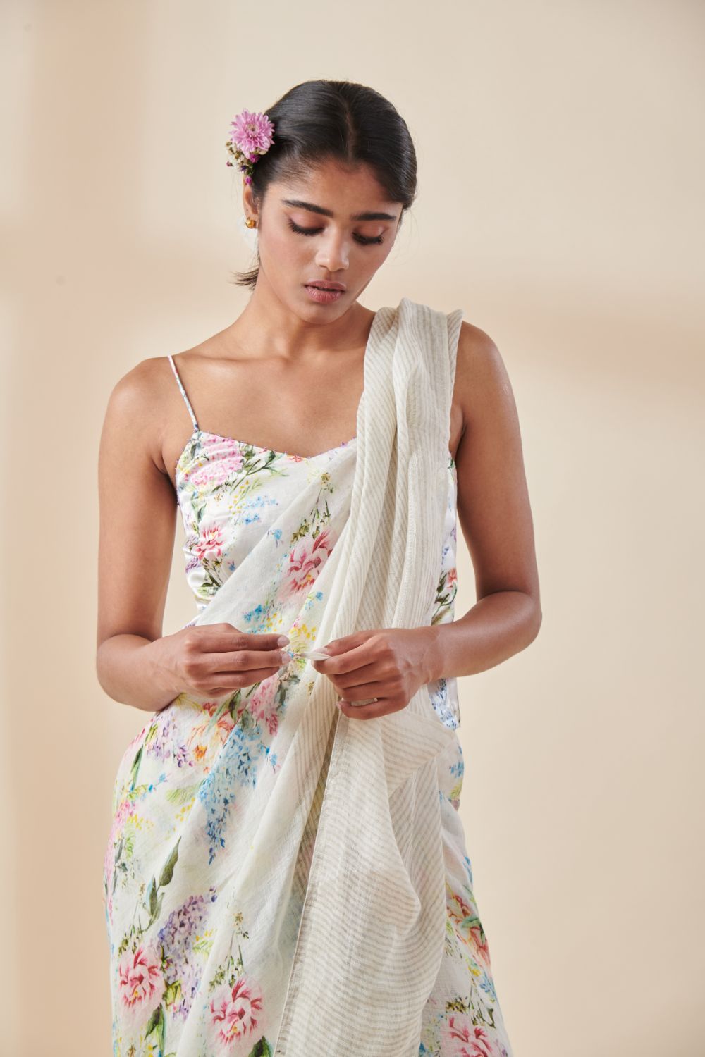 Posy Linen Sari