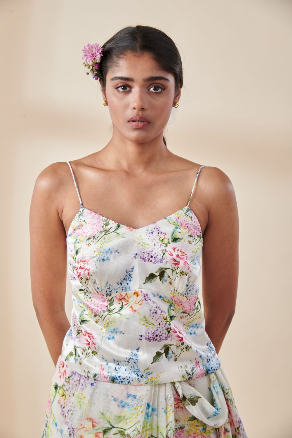 Posy Noodle Strap Blouse