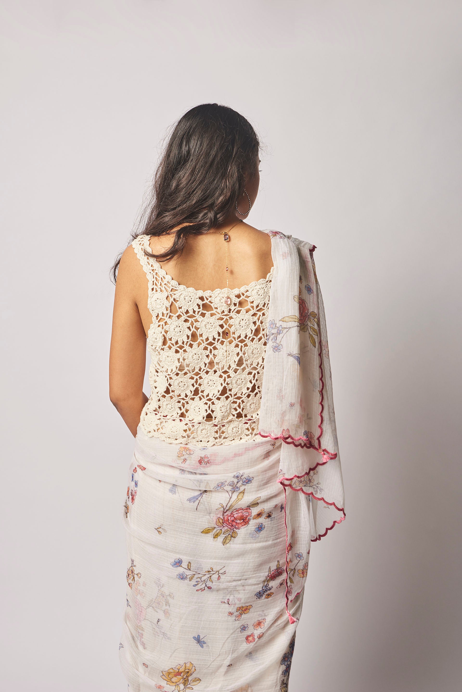 Natural Garden Kota Silk Sari