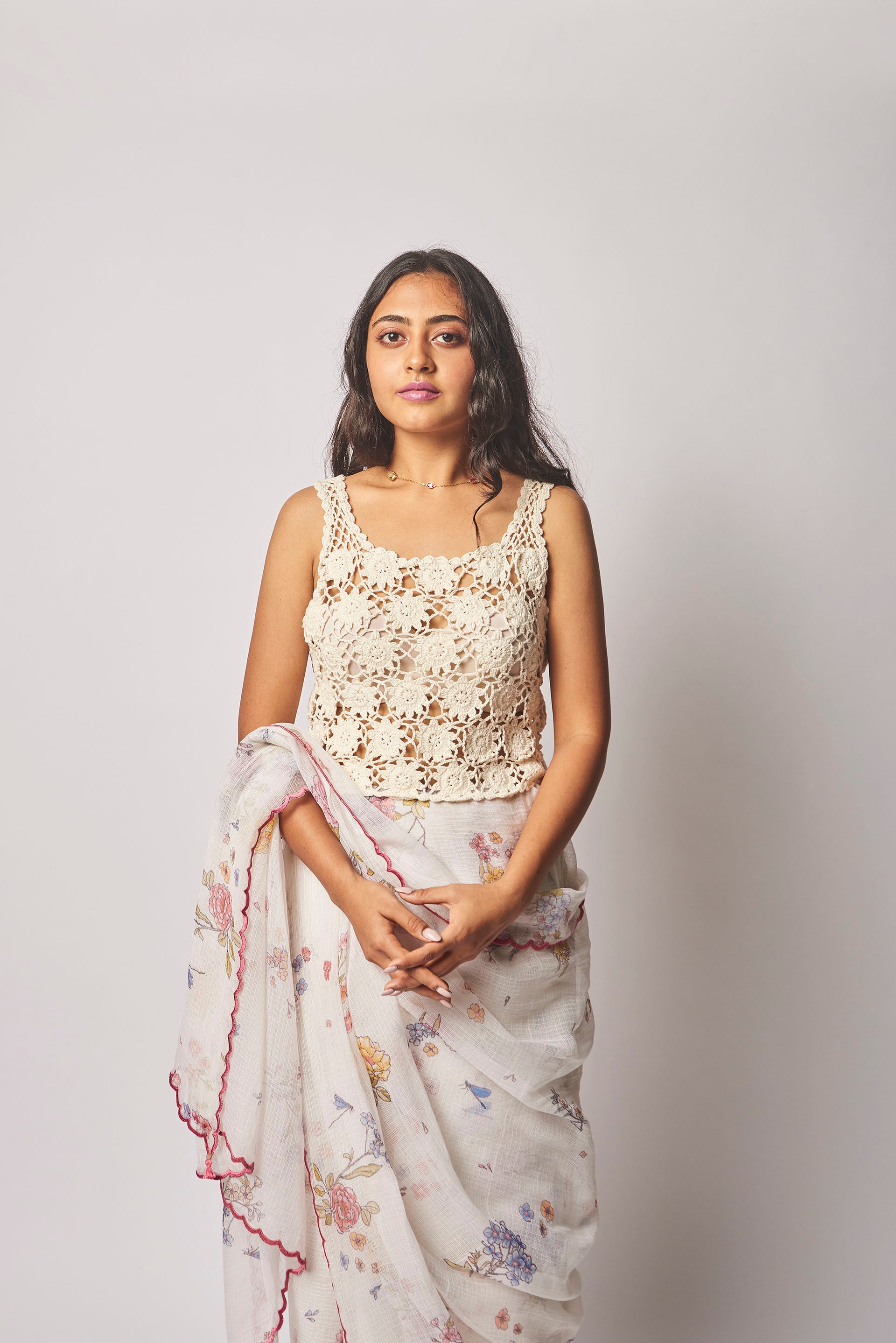 Natural Garden Kota Silk Sari